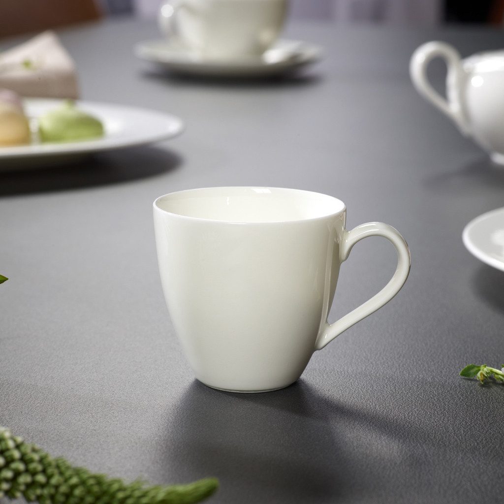 Villeroy & Boch Espressotasse Anmut Mokka-/Espressoobertasse, 1-tlg., Porzellan, Premium Bone Porcelain, mikrow.- & spülm.sicher, Made in Germany