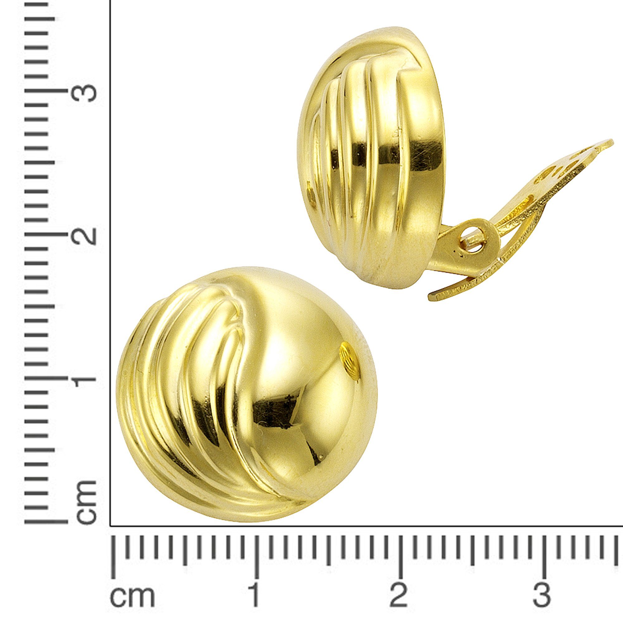 Ohrhänger vergoldet Sterling Paar Silber poliert 925/- Zeeme