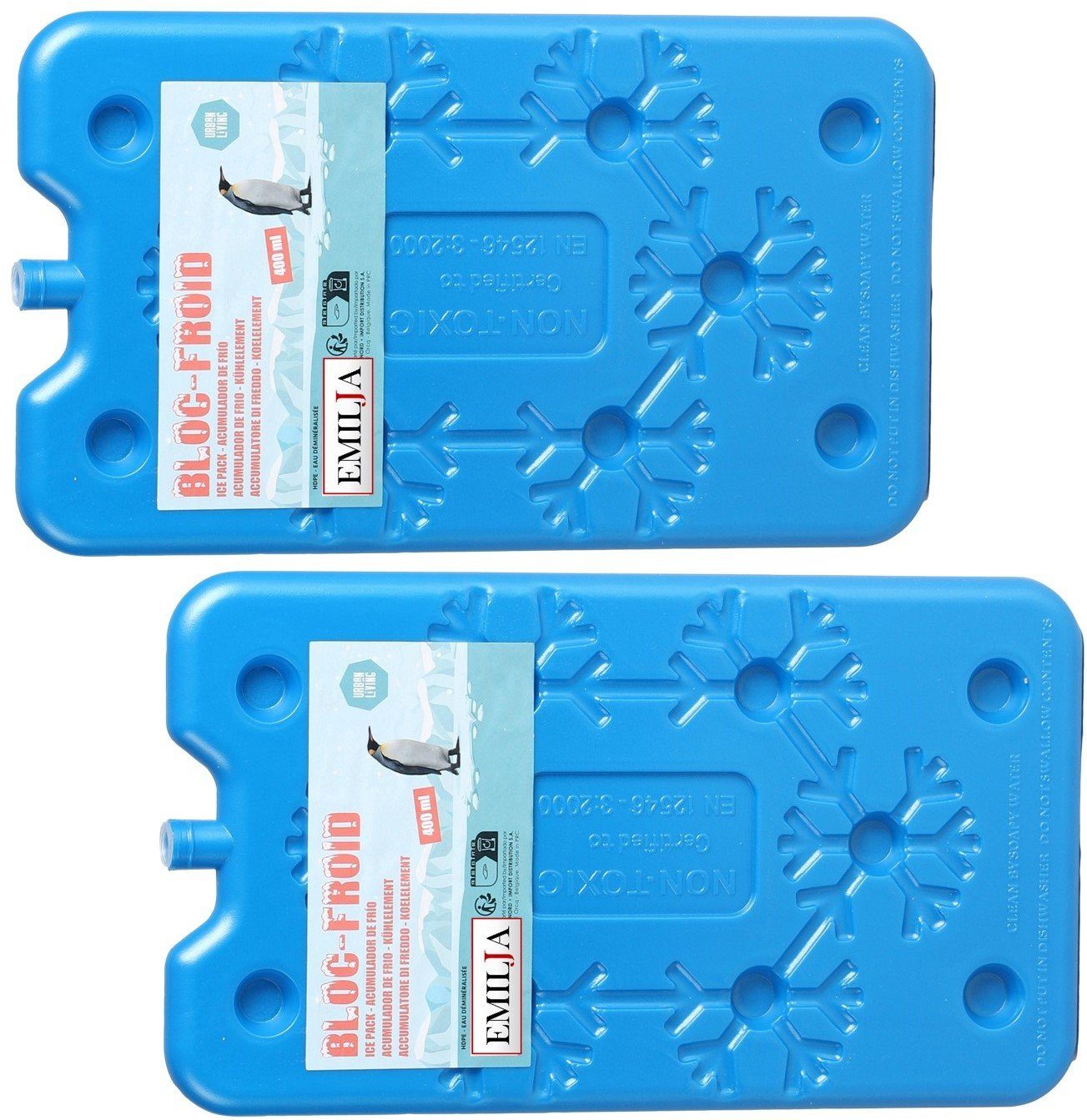 Kühlakku Kühlakkus 400ml Kühlelemente Kühlpads Kühlpack - 2 Stück blau