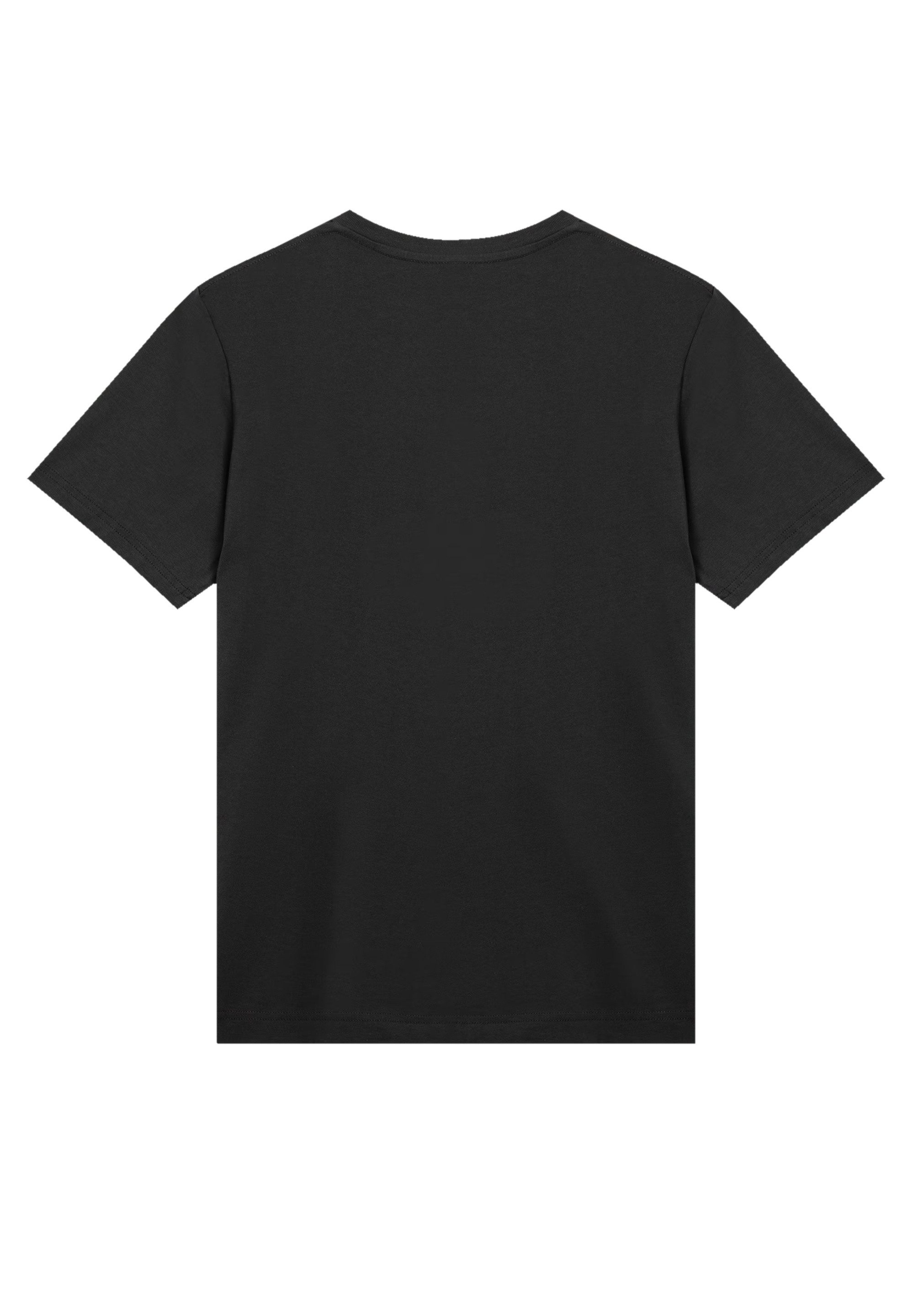 F4NT4STIC T-Shirt Smiley Split Wordmark light Bestickt Premium Qualität