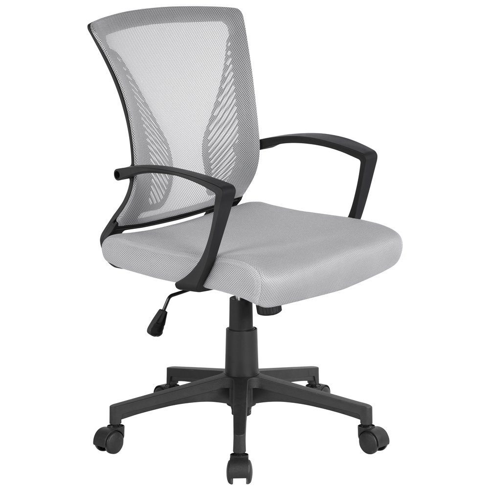 Yaheetech Bürostuhl Höhenverstellbarer Chefsessel Ergonomischer Drehstuhl, günstig online kaufen