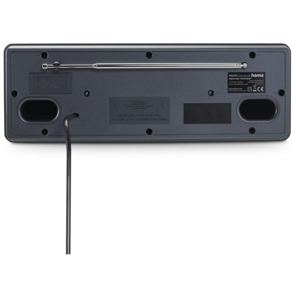 Hama Hama DR1560CBT CD/Radio-System grau/schwarz CD-Radiorecorder (Tuner für UKW/DAB+, PLL-Synthesizer-Tuner)