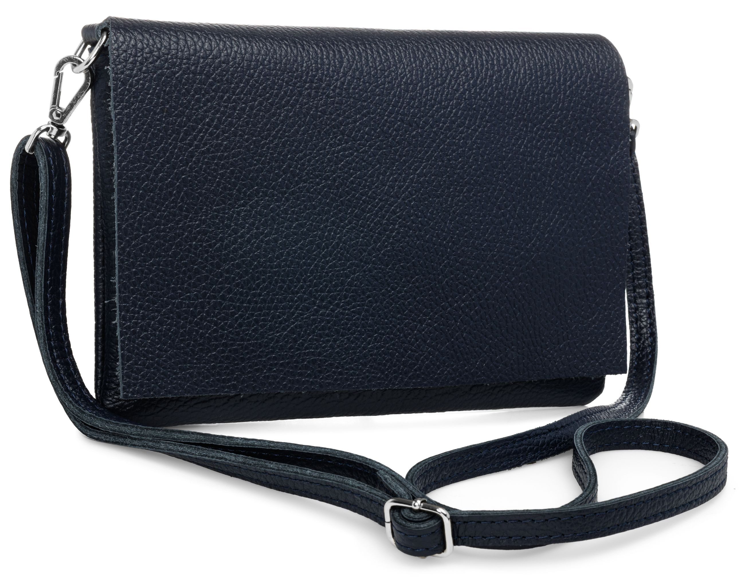 Caspar Clutch Abendtasche Stilvolle Damen Leder Tasche -CLASSIC LINE- Modell No.839, leicht, elegant & unempfindlich - 100% Echtleder - Handmade in Italy