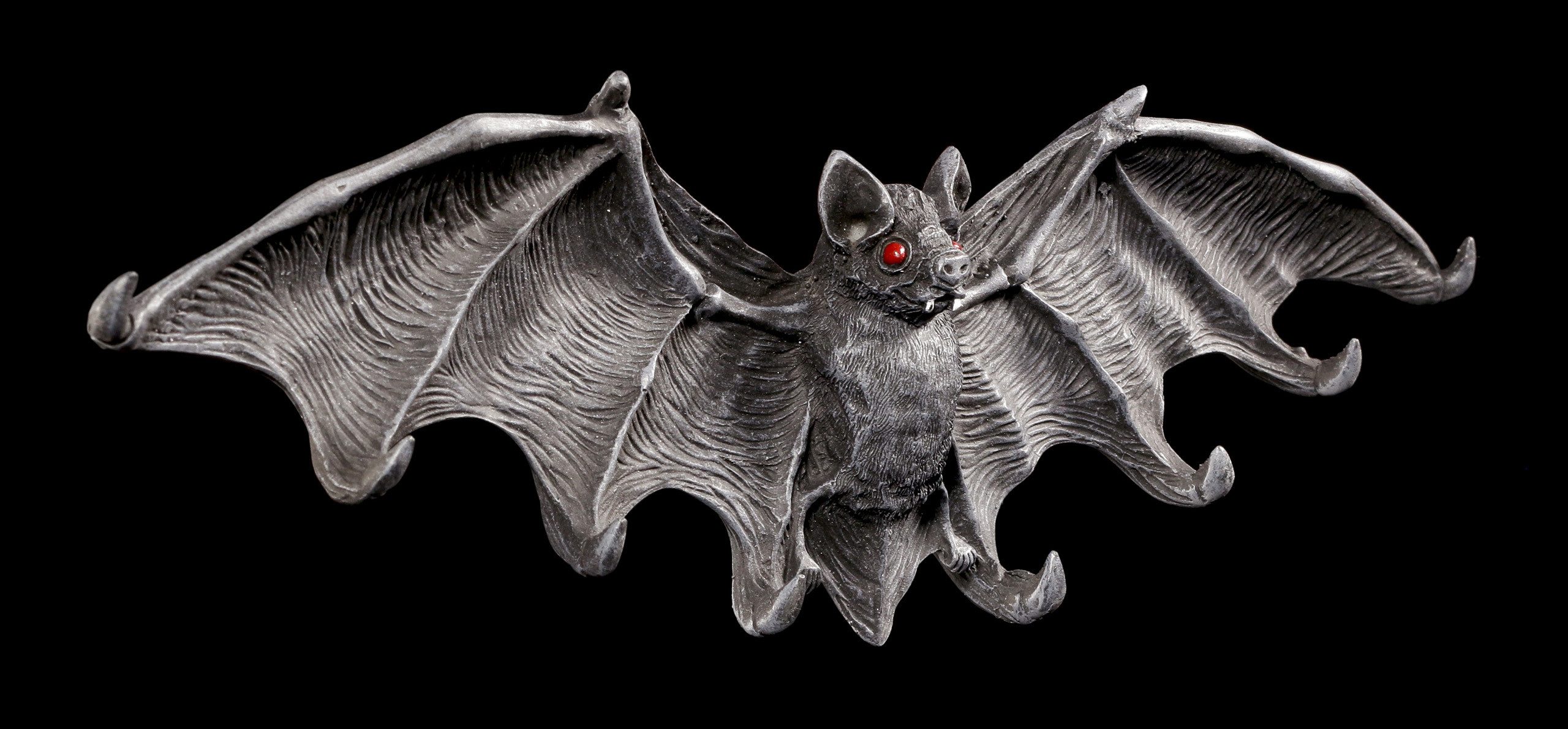 Figuren Shop GmbH Wanddekoobjekt Fledermaus Wanddeko mit roten Augen - Neme günstig online kaufen