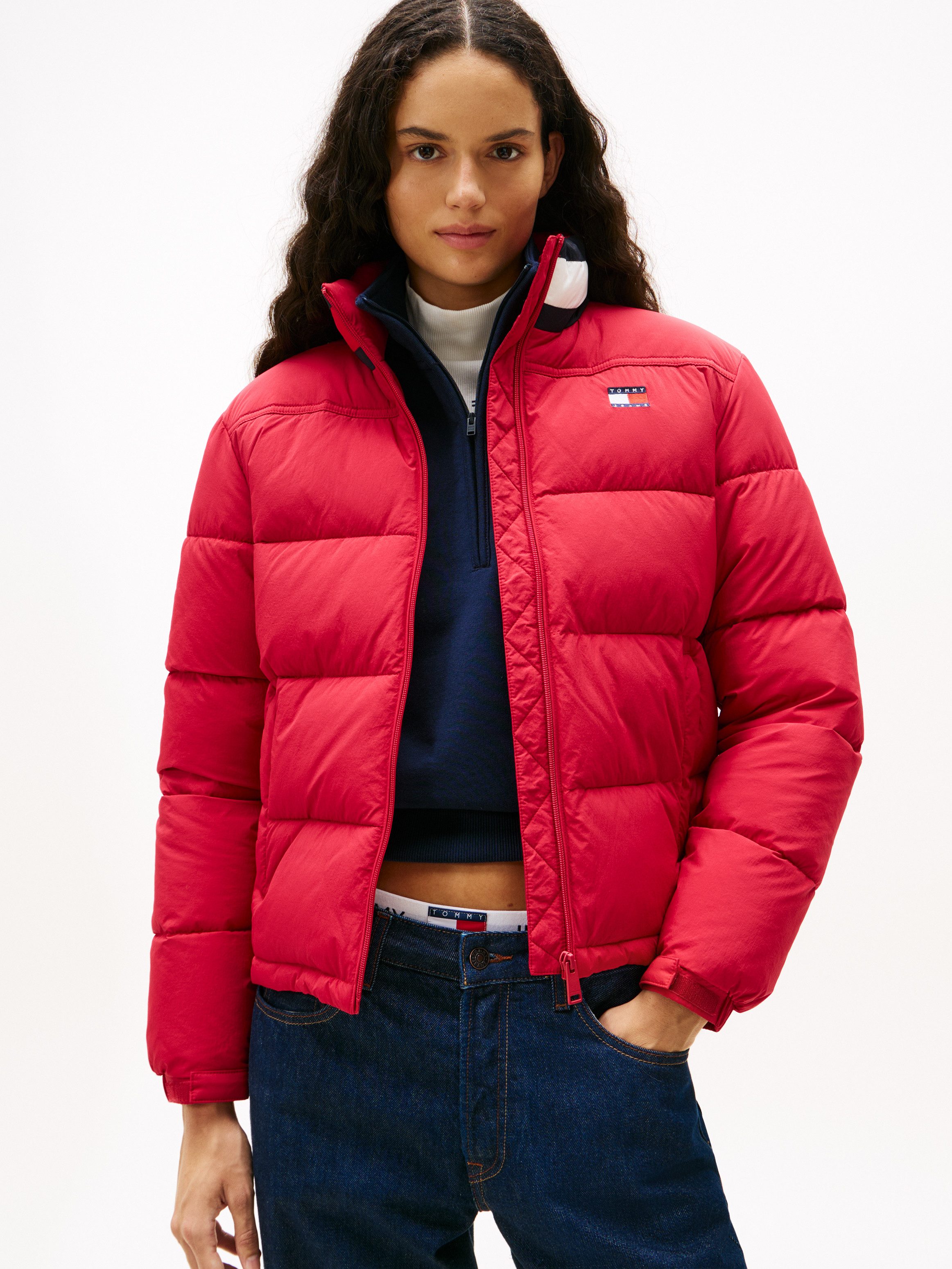 Tommy Jeans Steppjacke TJW ESS PUFFER FLAG JACKET EXT