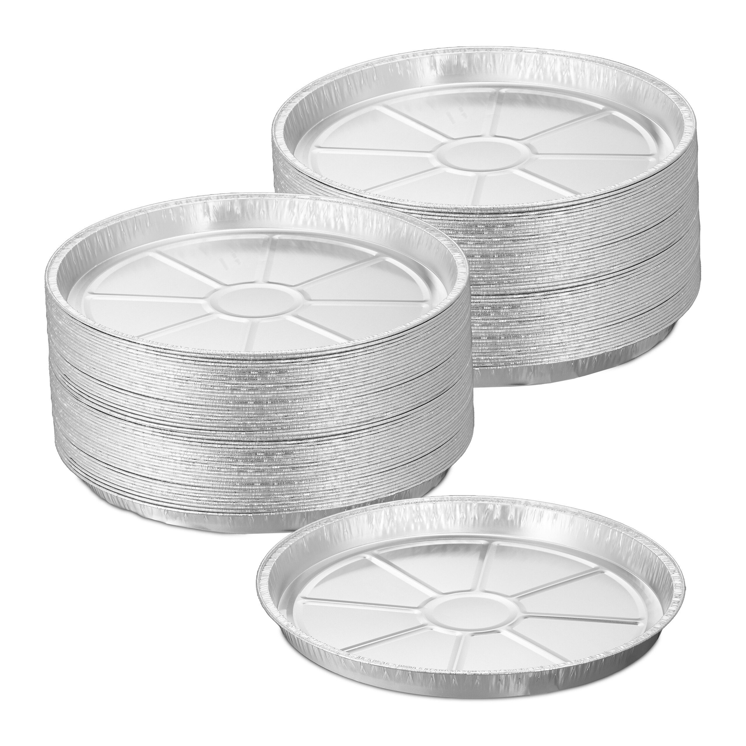 relaxdays Backform Runde Aluschalen im 100er Set, (100-tlg)