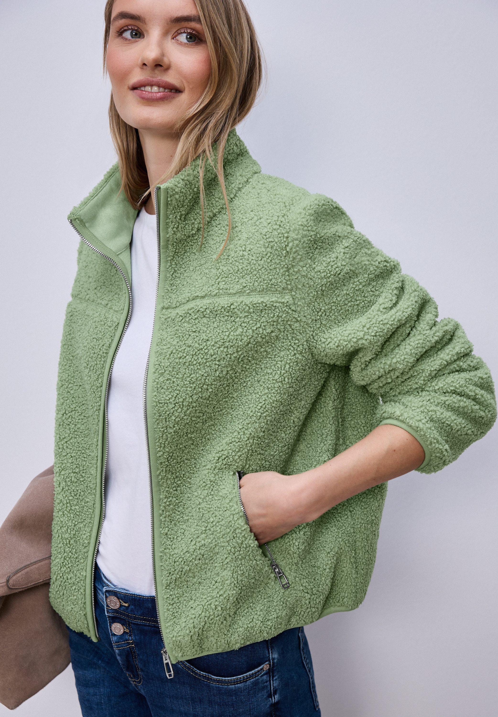 STREET ONE Fellimitatjacke günstig online kaufen