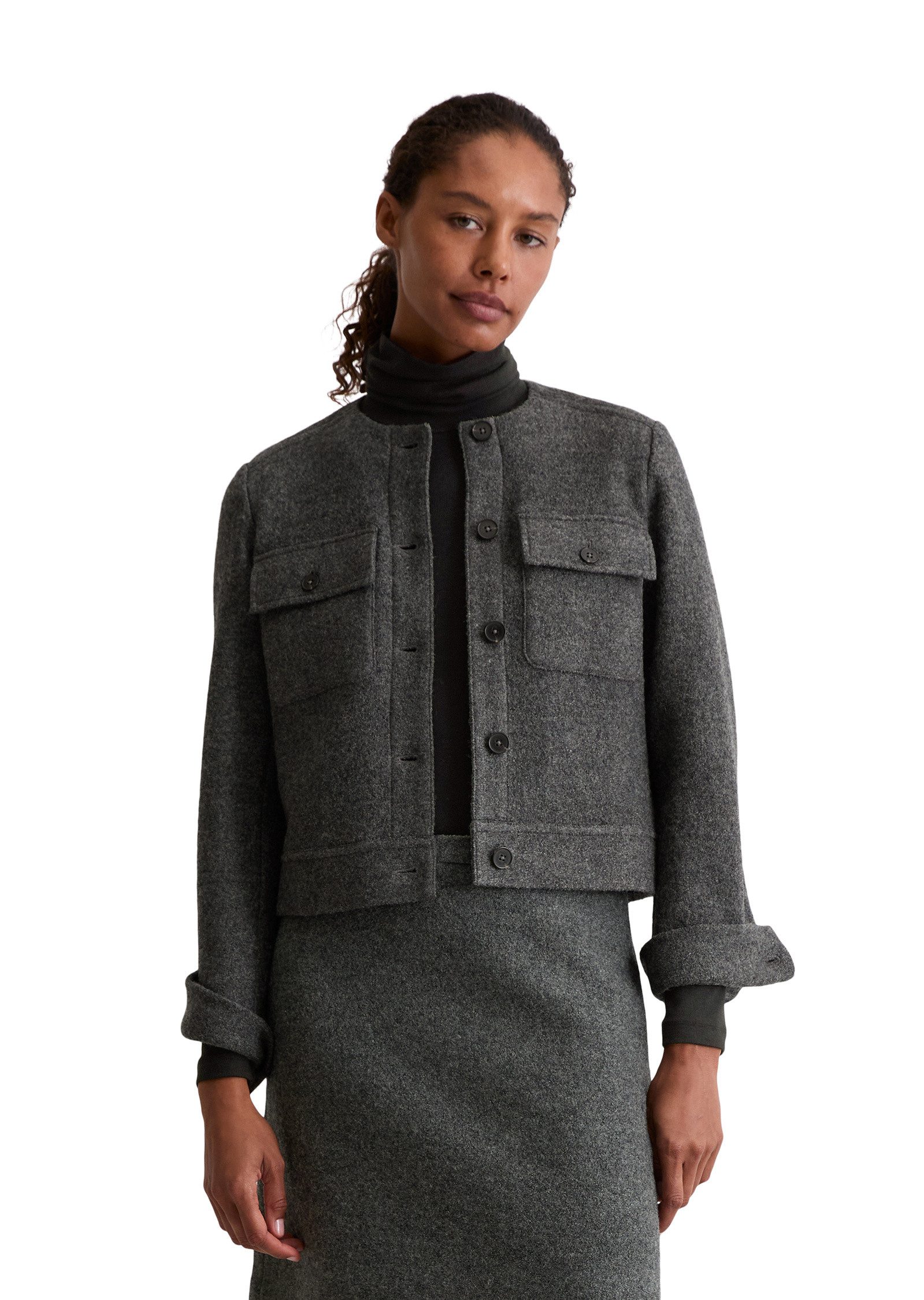 Marc O'Polo Kurzjacke aus Boiled Wool günstig online kaufen