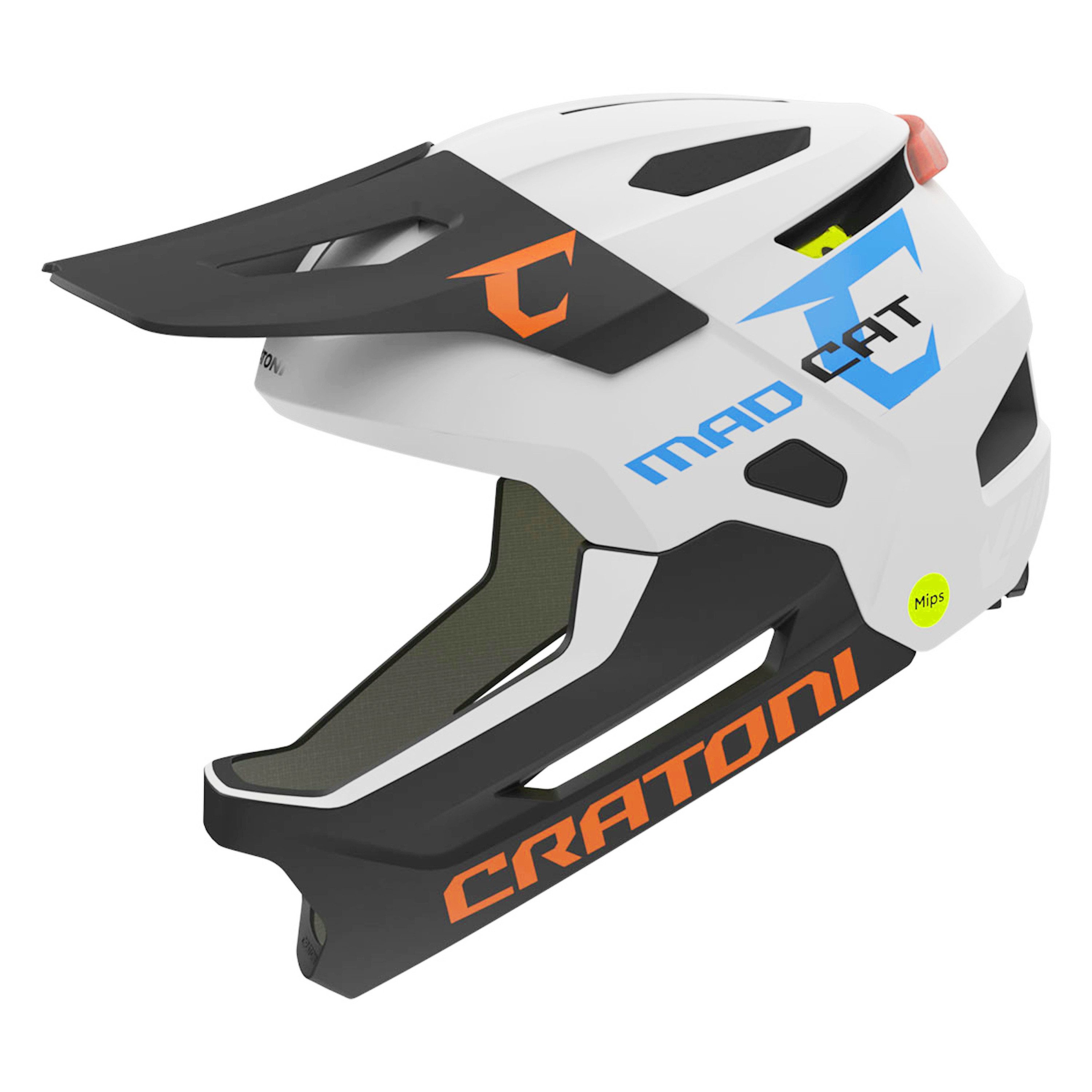 Cratoni Fahrradhelm Kinderhelm Madcat MIPS, Fullfacehelm für Kinder Gr. S/M (49-56 cm)