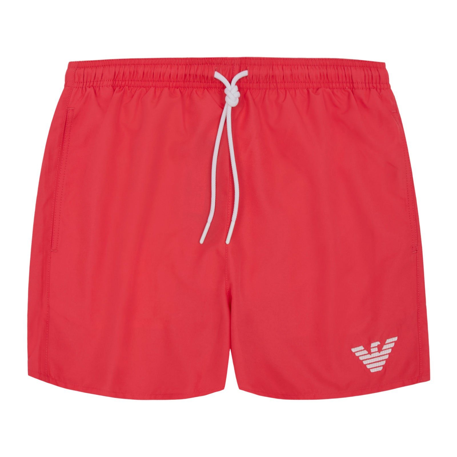 Emporio Armani Boxer-Badehose Mid Boxer Beachwear mit kleinem Markenlogo am linken Bein 00776 coral