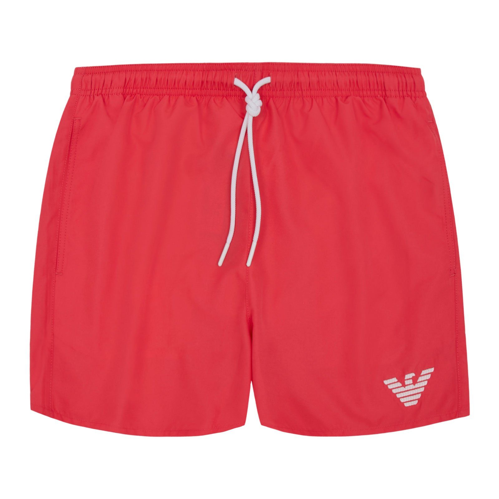 Bein Boxer Emporio Markenlogo am Boxer-Badehose Mid coral Armani 00776 linken mit Beachwear kleinem