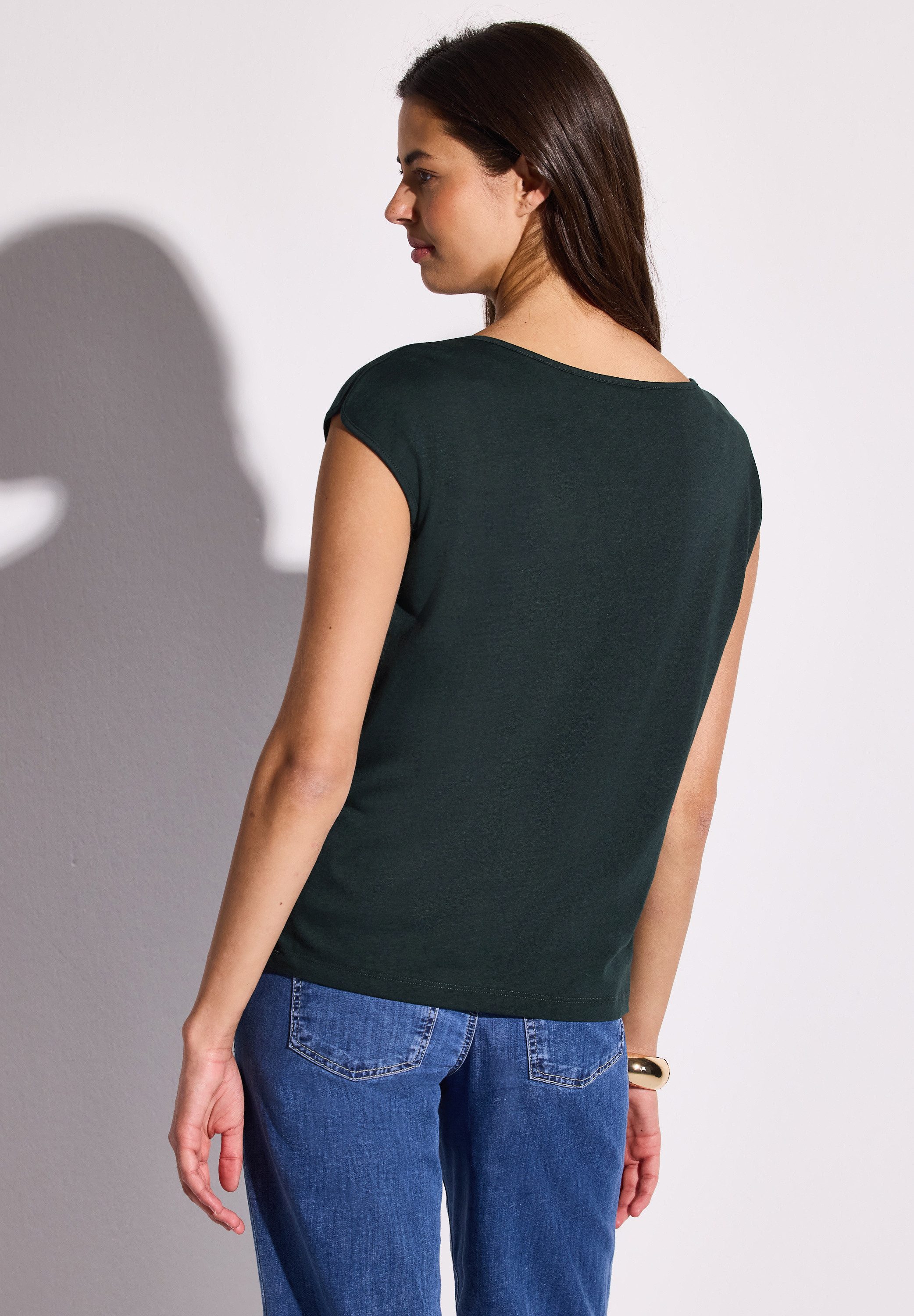 STREET ONE T-Shirt, mit U-Boot-Ausschnitt günstig online kaufen