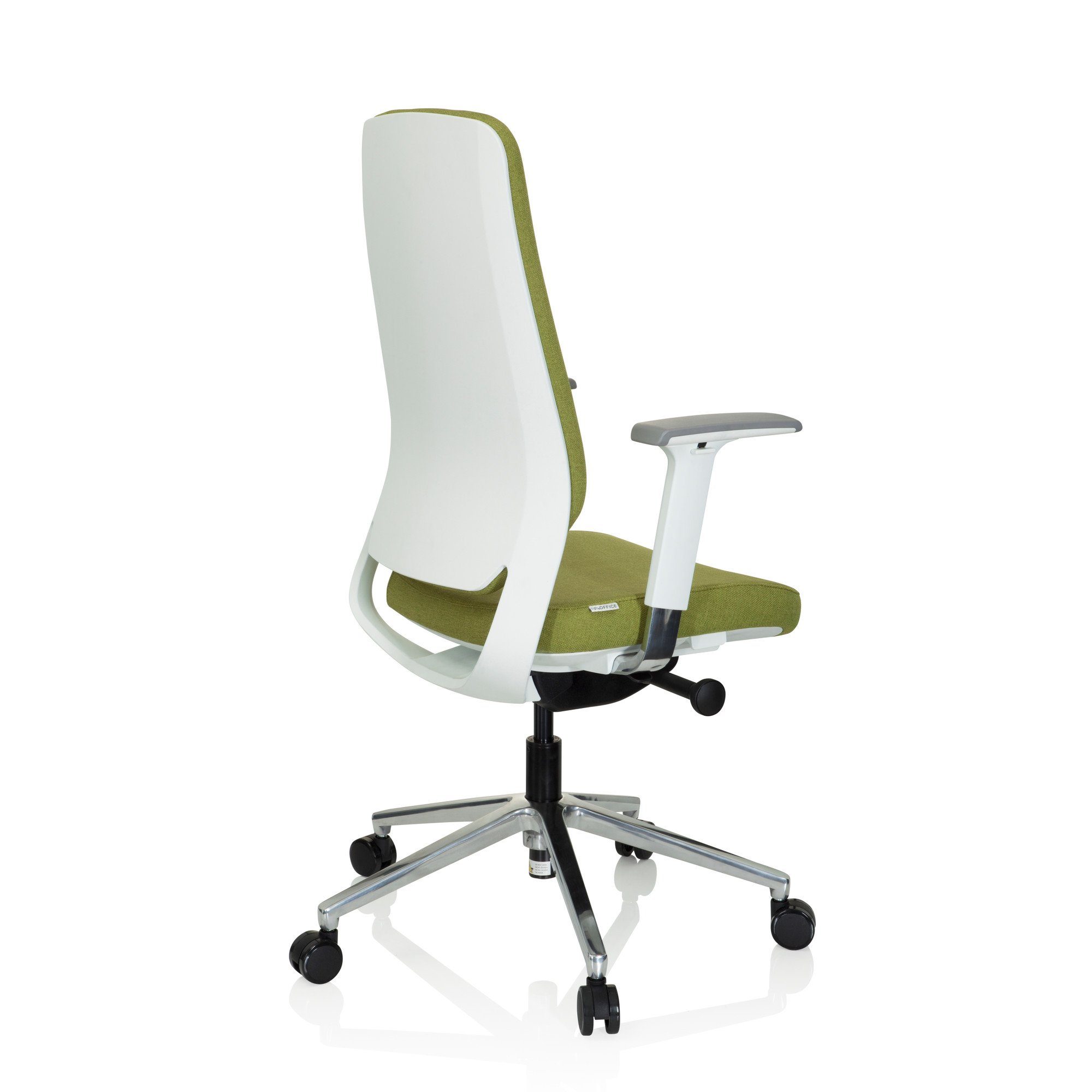 CHIARO (1 Schreibtischstuhl hjh Bürostuhl Grün Profi T4 WHITE St), OFFICE Drehstuhl Stoff ergonomisch