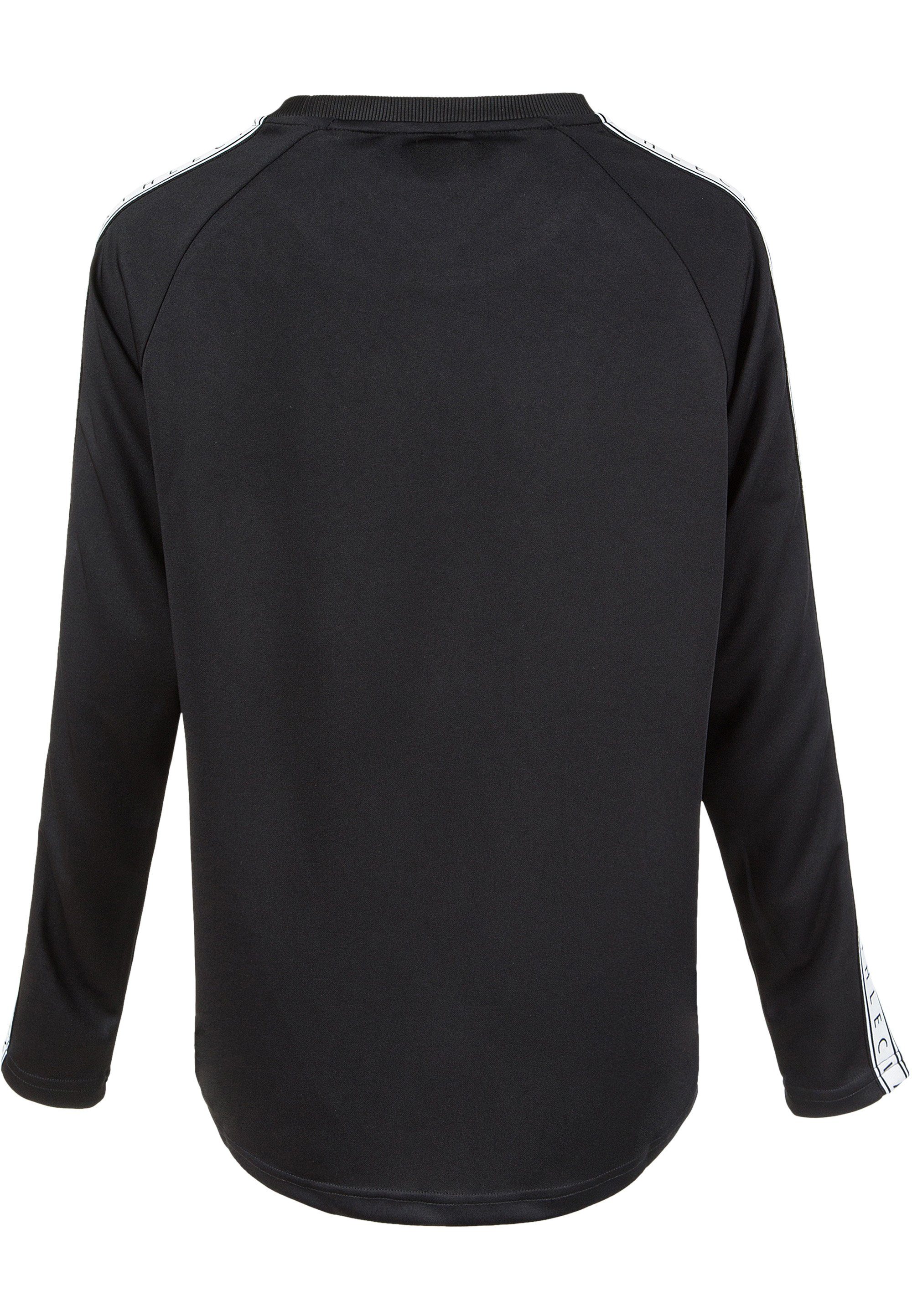 ATHLECIA Langarmshirt SELLA hippen Logoprint-Streifen mit schwarz (1-tlg)