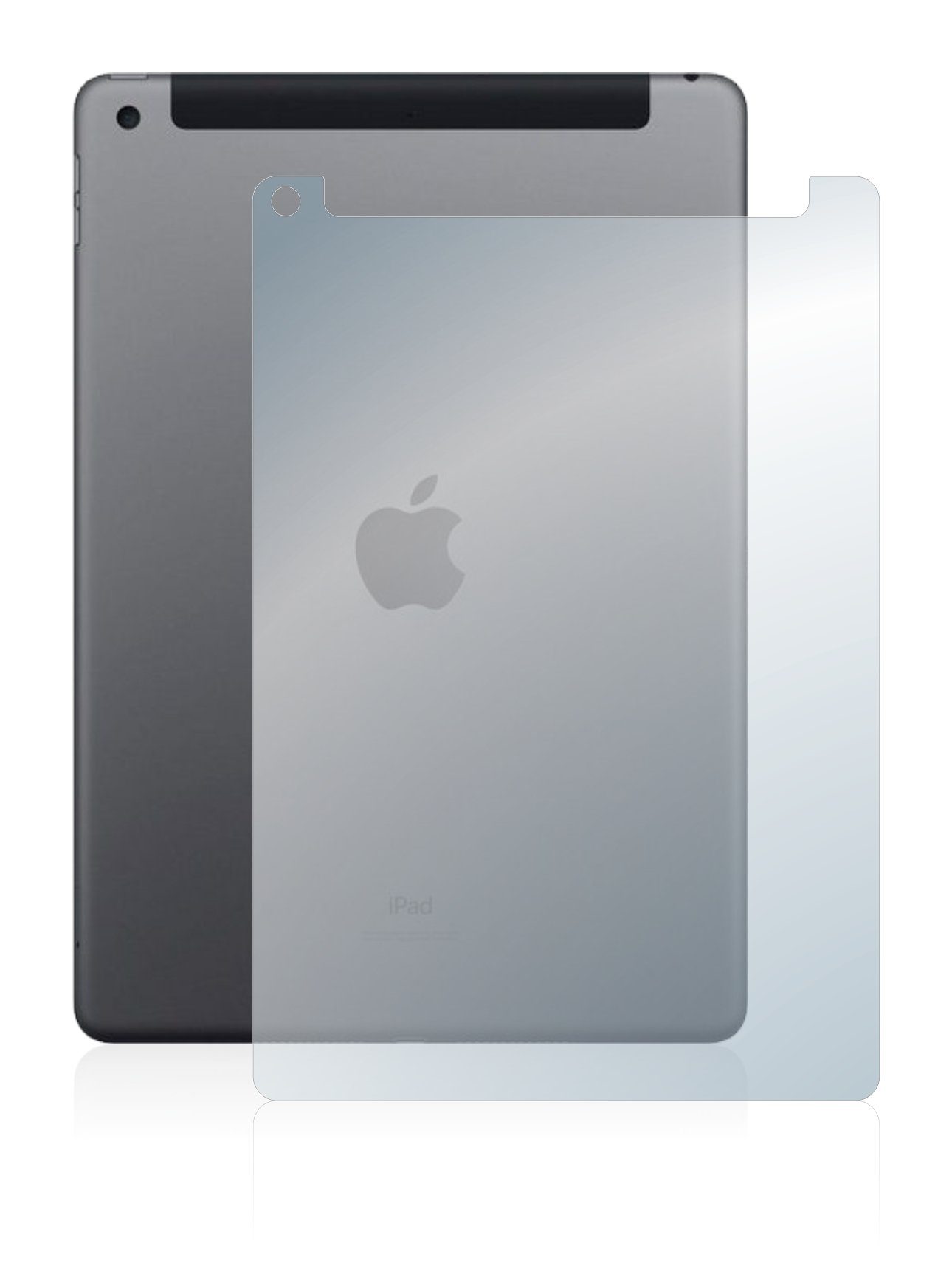 upscreen Schutzfolie für Apple iPad 10.2" WiFi Cellular 2020 (Rückseite, 8.  Gen), Displayschutzfolie, Folie Premium matt entspiegelt antibakteriell