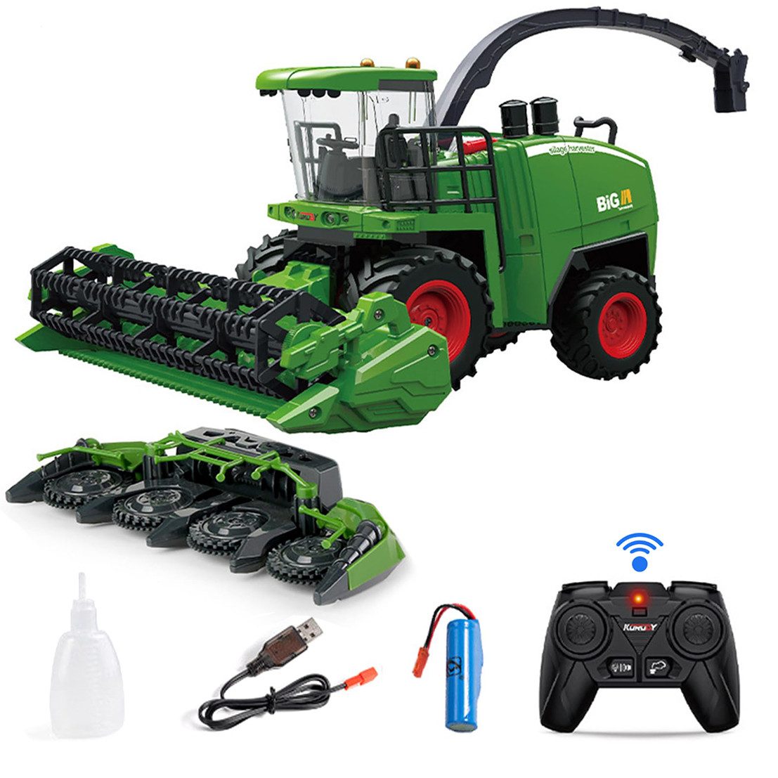 ZEUOPQ RC-Traktor RC Bauernhofspielzeug Ferngesteuertes Mähdrescher-Traktor günstig online kaufen