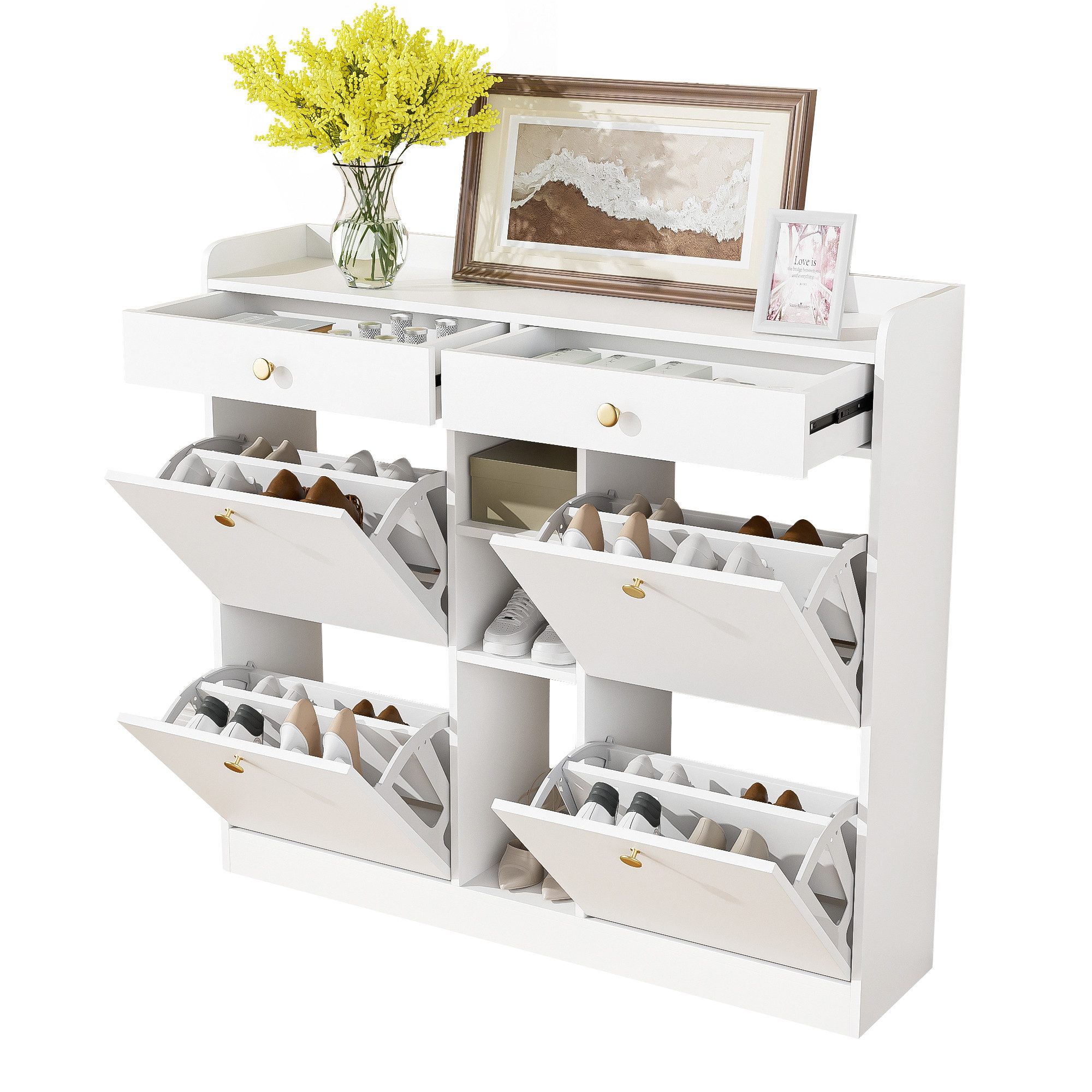 MODFU Schuhschrank Schuhschrank mit minimalistischen Design günstig online kaufen