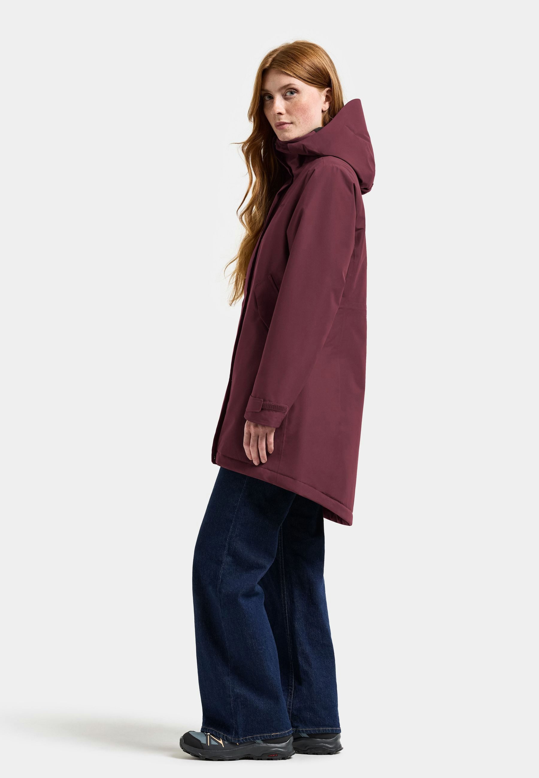 Didriksons Winterjacke Damen Wintermantel Winterparka Wasserdicht KATE mit Kapuze mit Taschen