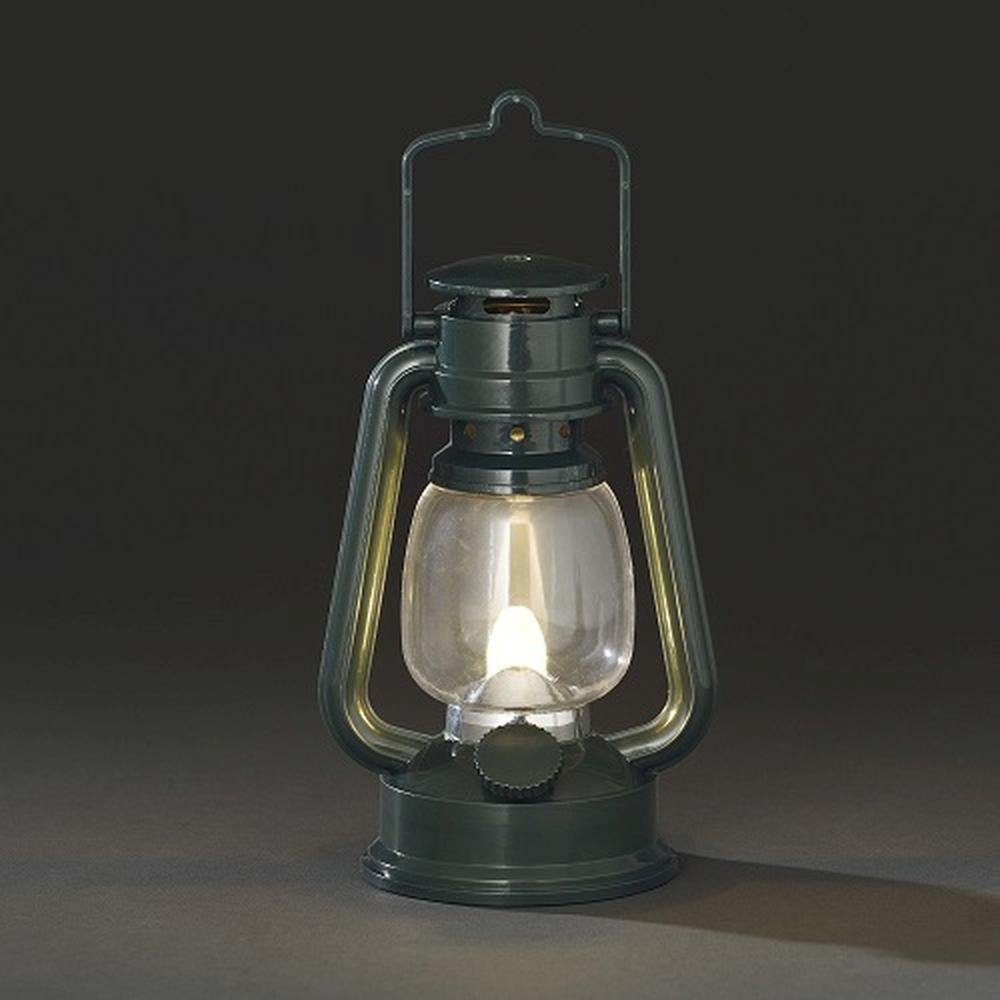 KONSTSMIDE LED Laterne LED Sturmlaterne grün flackernd 4129-900