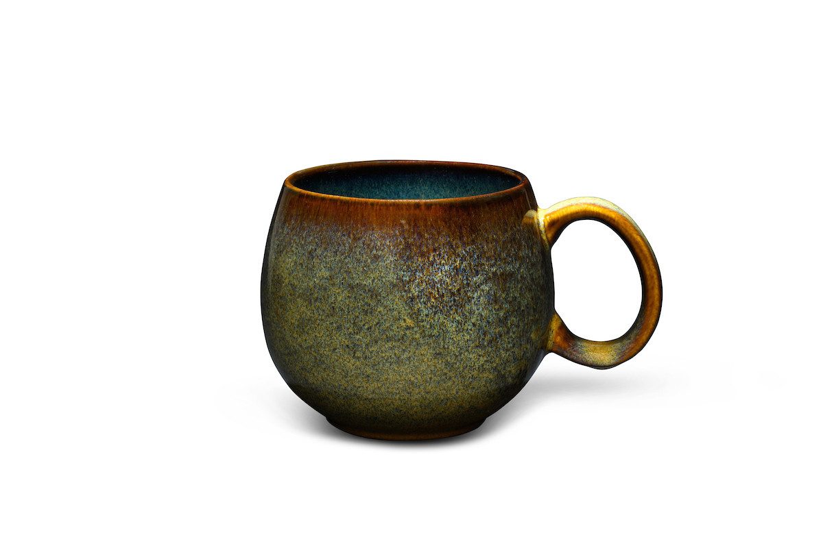 MAOCI teaware for your life Tasse Jumbotasse apricot melange Keramik 0,5 L, 1-tlg.