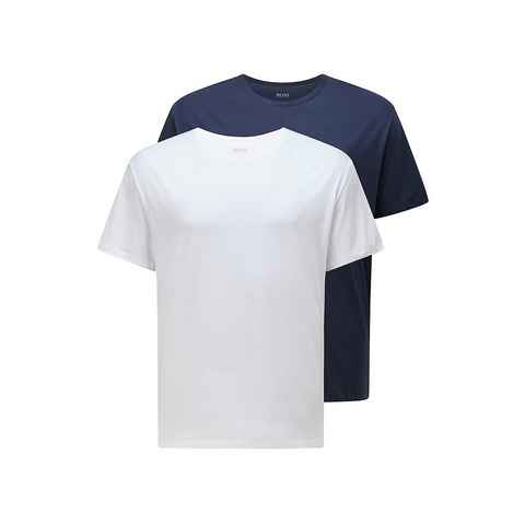 BOSS Unterziehshirt Big & Tall (Packung, 2-St., 2er-Pack) Herren T-Shirt Rundhals Regular Fit aus 100% Baumwolle (Single Jersey) Große Größen