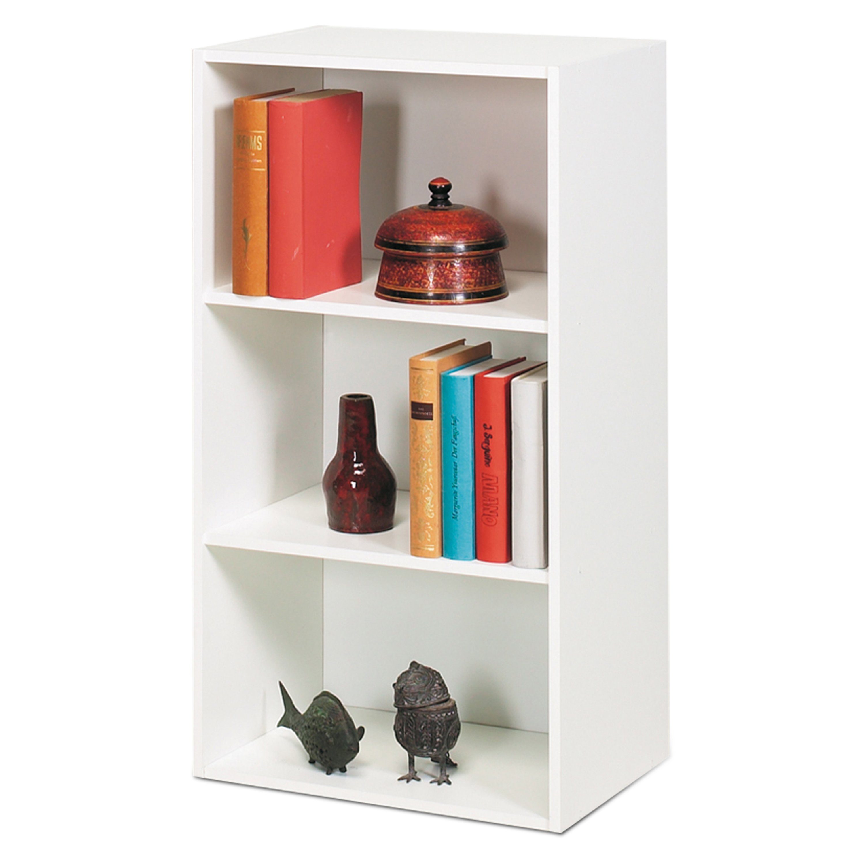 habeig Bücherregal Tube Bücherregal Standregal 3 Fächer Belastung Regalboden Standregal