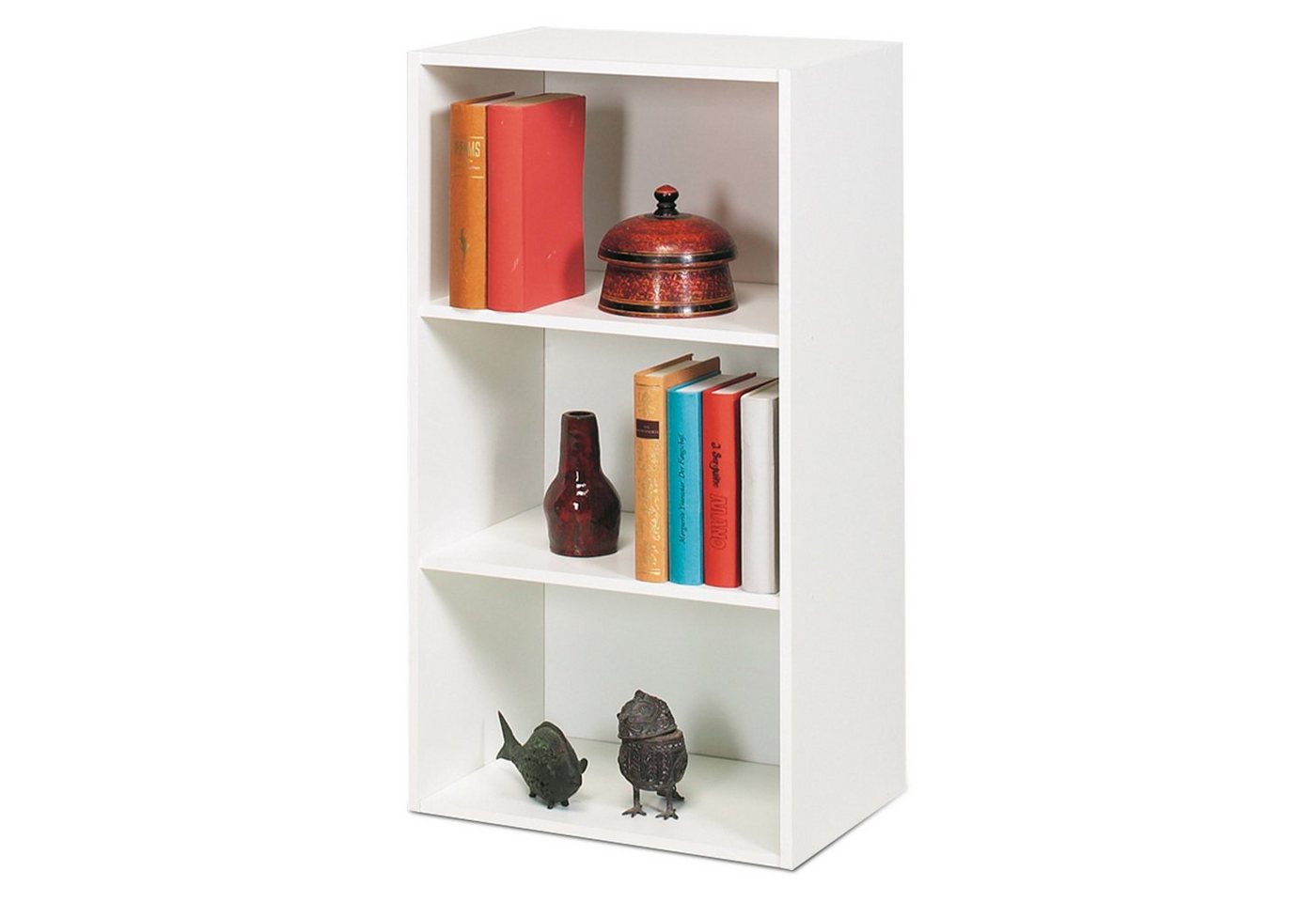 habeig Bücherregal Tube Bücherregal Standregal 3 Fächer Belastung Regalboden Standregal