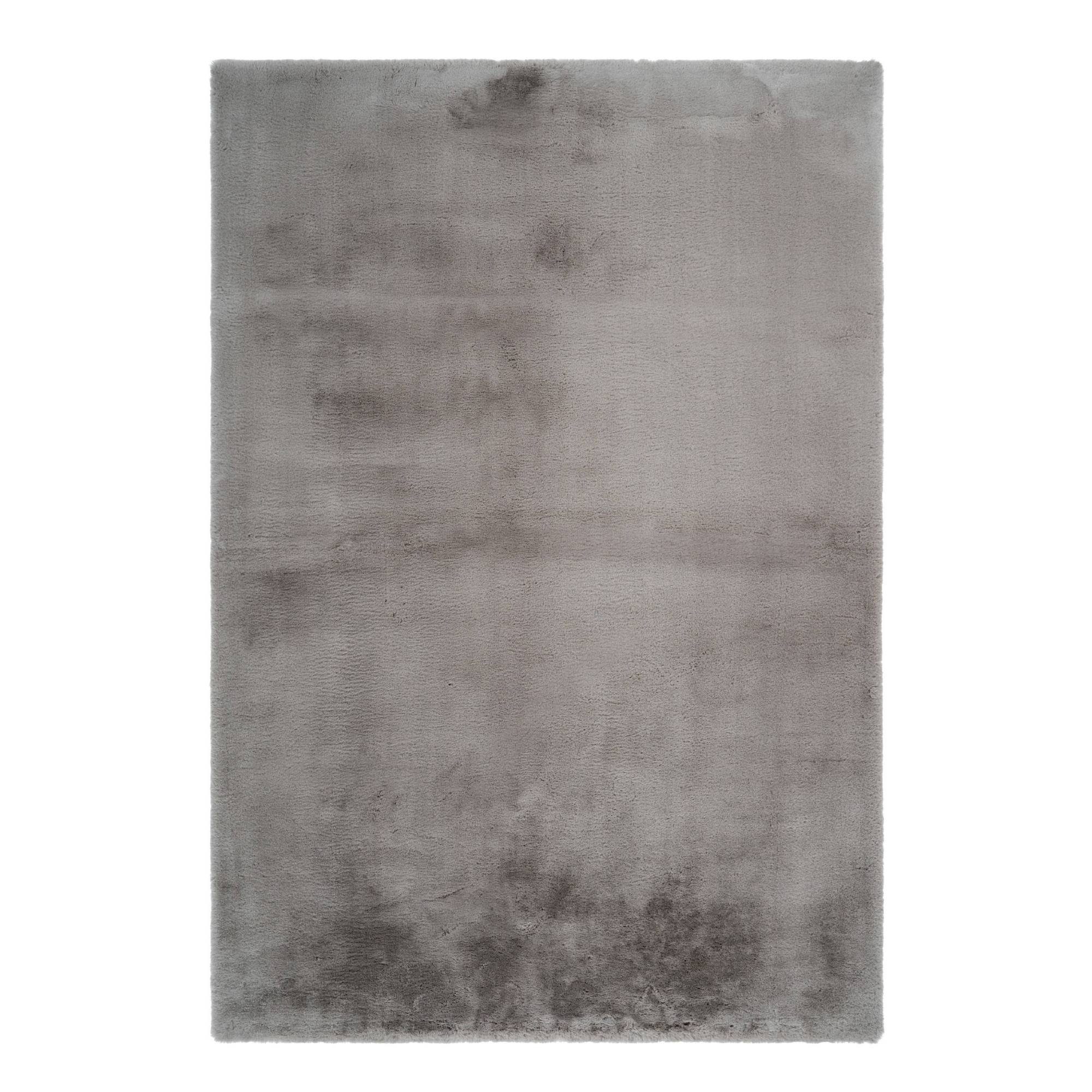 Hochflor-Teppich HEAVEN, Hochflor-Teppich (graubraun) GMD mm, flauschiger 39 150 80 cm Rechteckig, taupe in Living, Felloptik, Höhe: x
