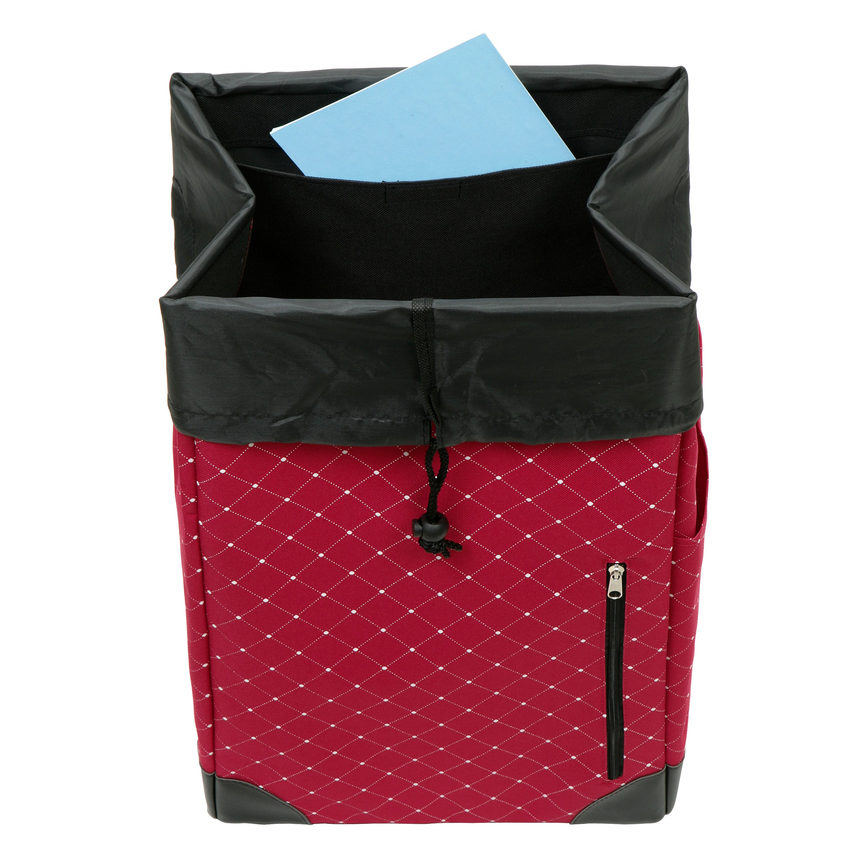 Andersen Einkaufstrolley Royal Shopper Sofia rot, klappbare Ladefläche, belastbar bis 50kg, wasserabweisend