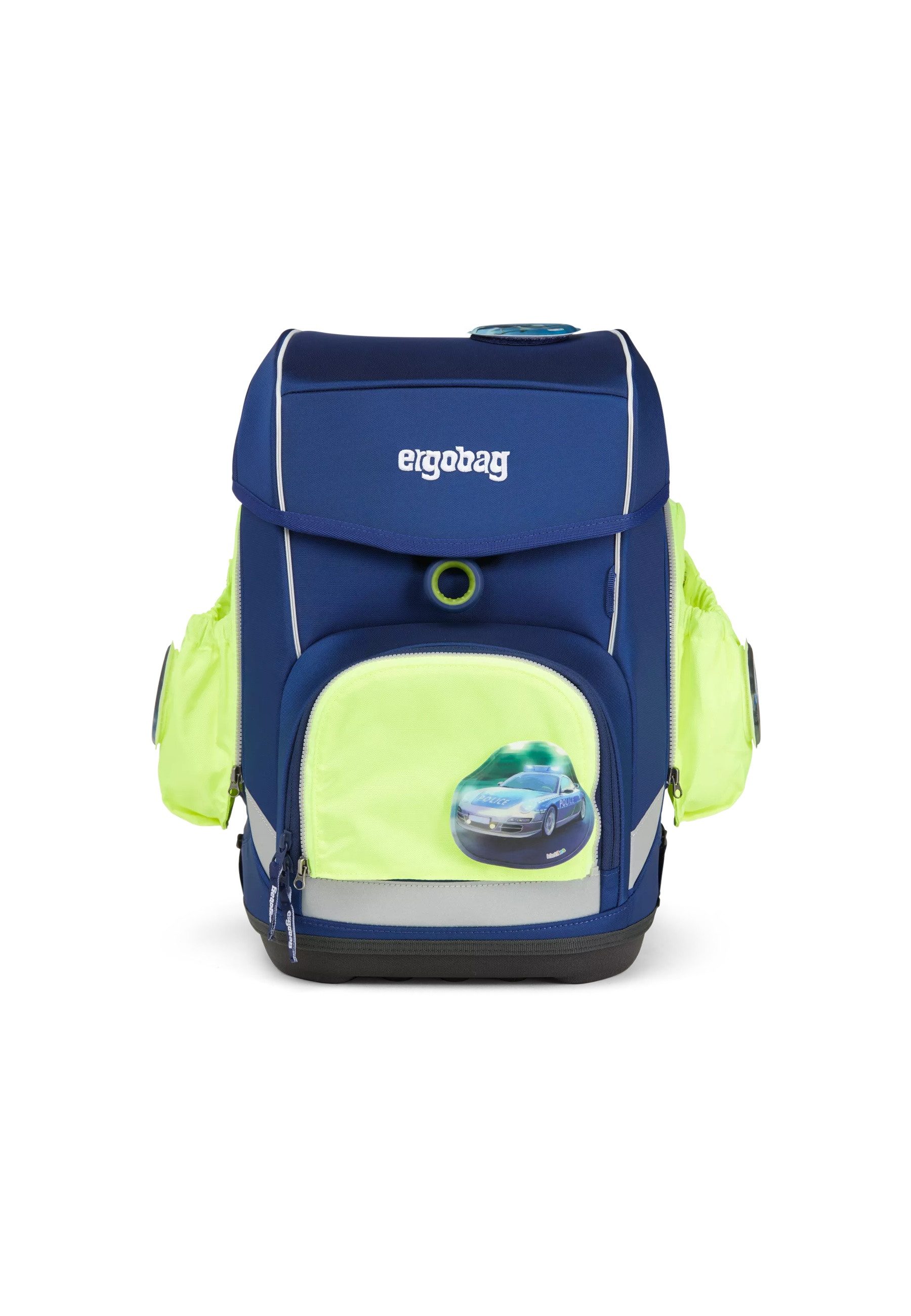 ergobag Schulranzen pack Seitentaschen Zip Set . (3-tlg), reflektierend