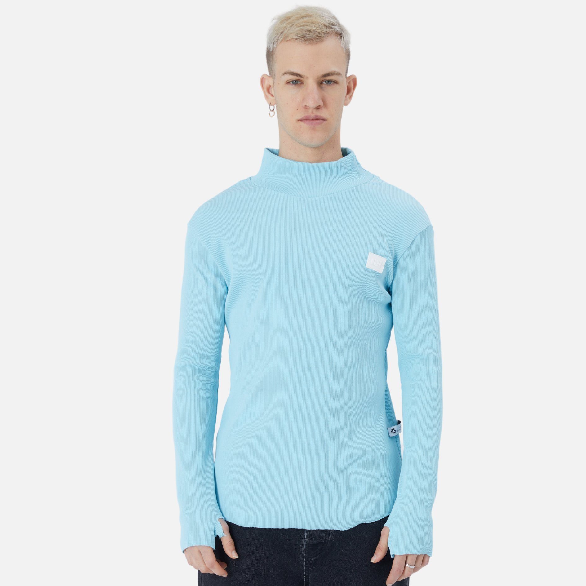 COFI Casuals Sweatshirt Herren Rundhals Sweatshirt Regular Fit Pullover Babyblau