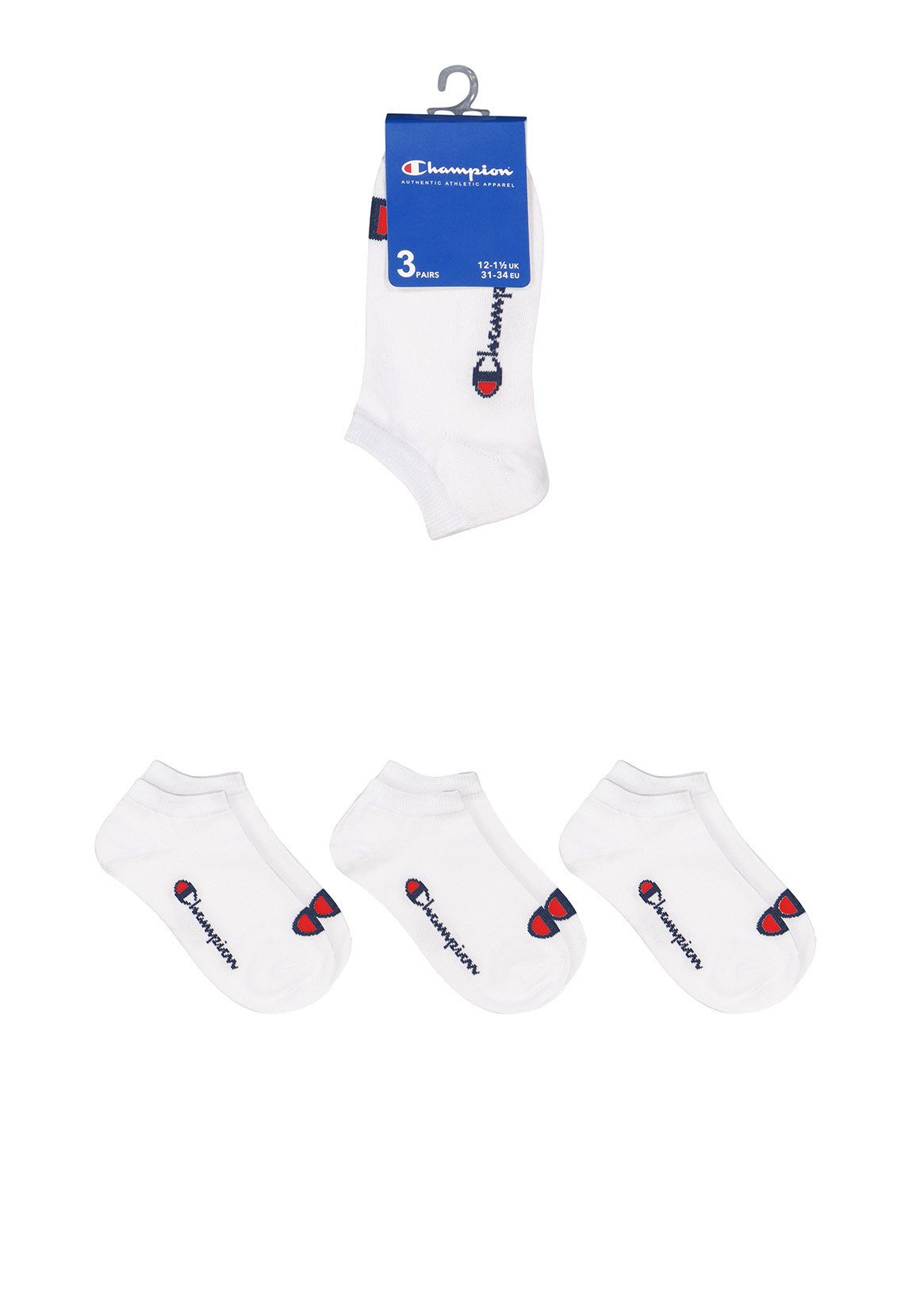 Champion Носки для кроссовок Champion Носки 3-Pack U24560 WW001 WHT Weiß