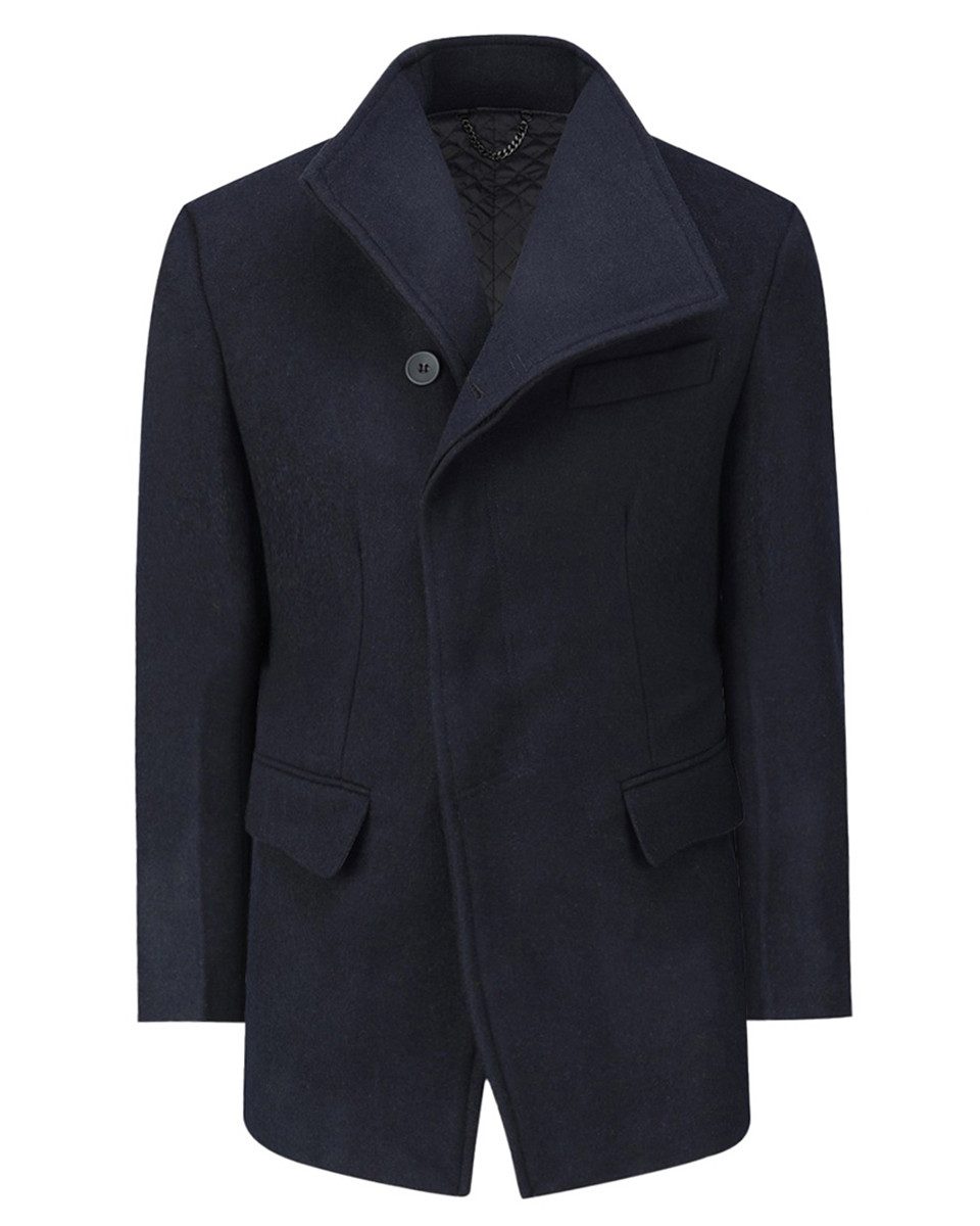 Allthemen Wollmantel mit Reverskragen Wintermantel Herren kurze Winterjacke günstig online kaufen