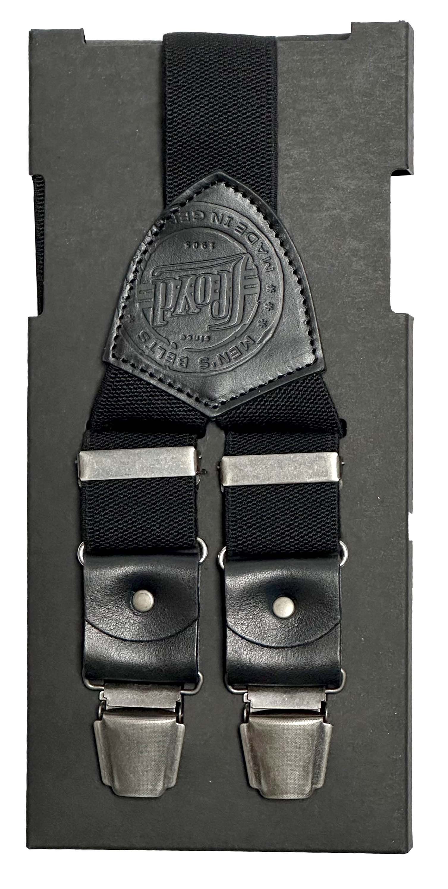 LLOYD Men’s Belts mm und Lederrückenteil black 3-streifig LLOYD-Hosenträger Hosenträger Casual-Clips 35