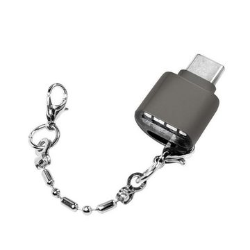 LogiLink Speicherkartenleser C0039 Cardreader, Schlüsselanhänger USB-C zu microSD max. 480 Mbit/s