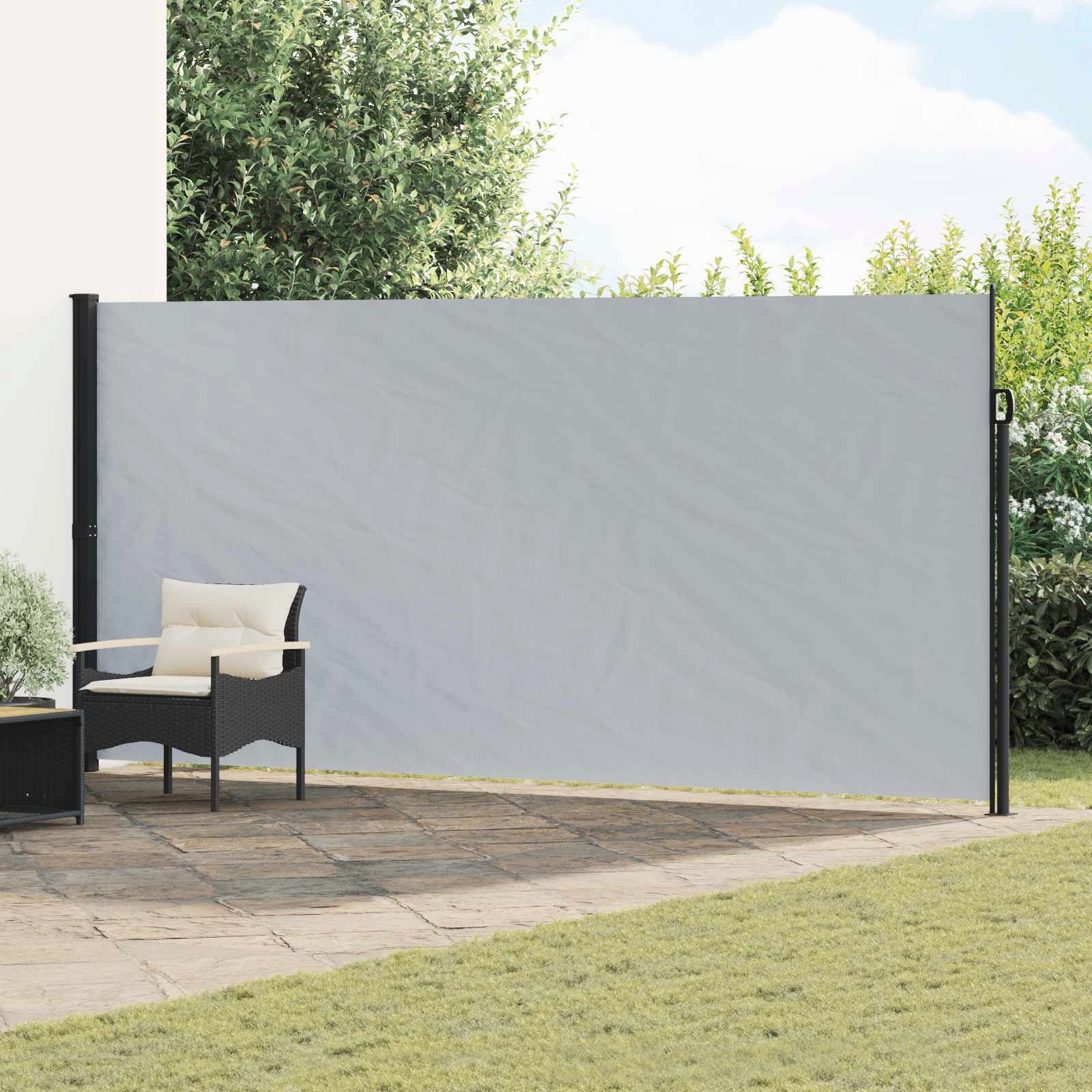 vidaXL Seitenmarkise Ausziehbare Seitenmarkise 600 x 180 cm Polyester Rechteckig (1-St)