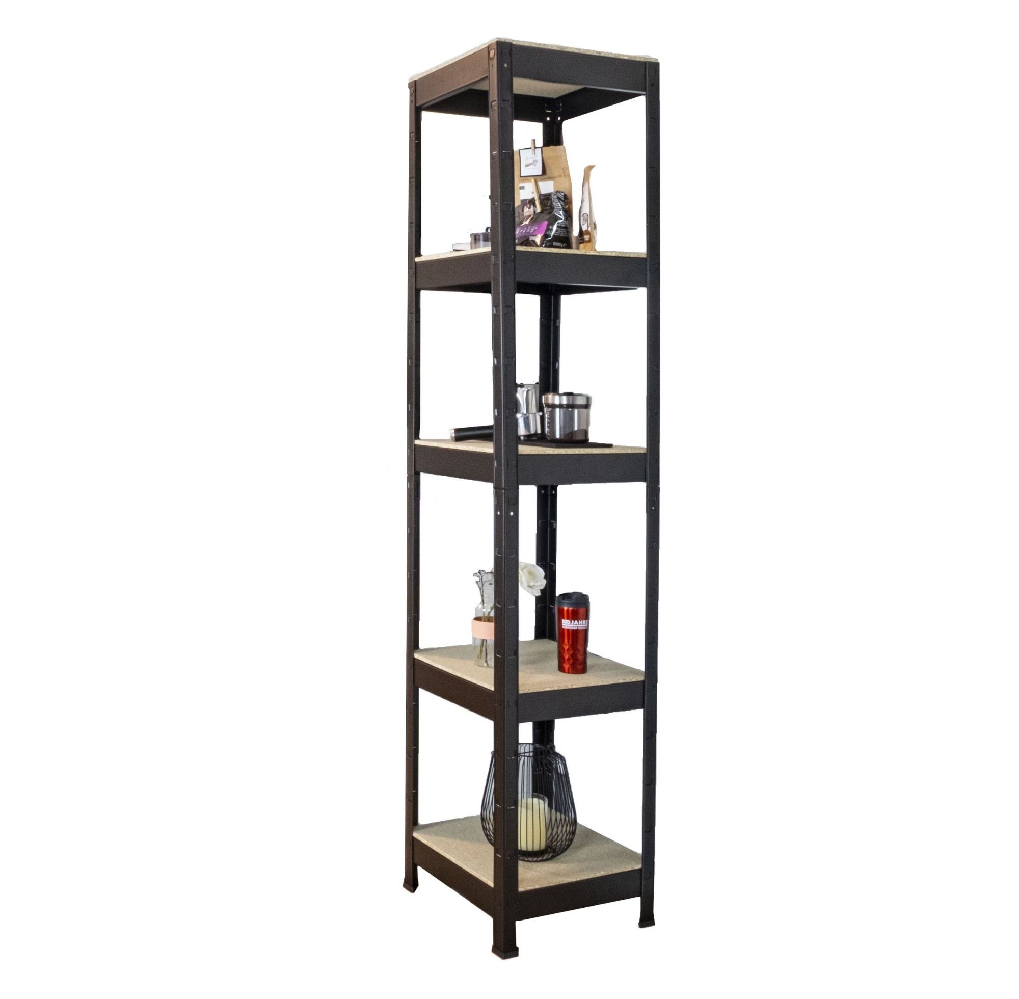 SCHULTE Regalwelt Schwerlastregal mit 5 Holzböden, 180x40x40 cm (HxBxT), Tr günstig online kaufen