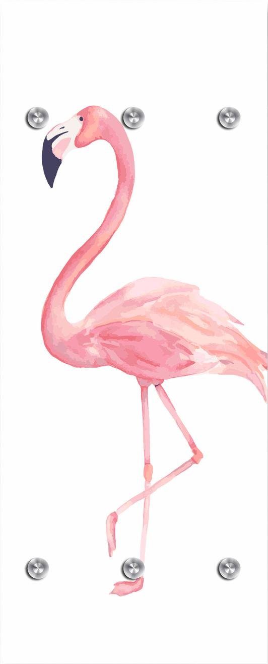 queence Шкафыleiste Flamingo, mit 6 Haken, 50 x 120 cm