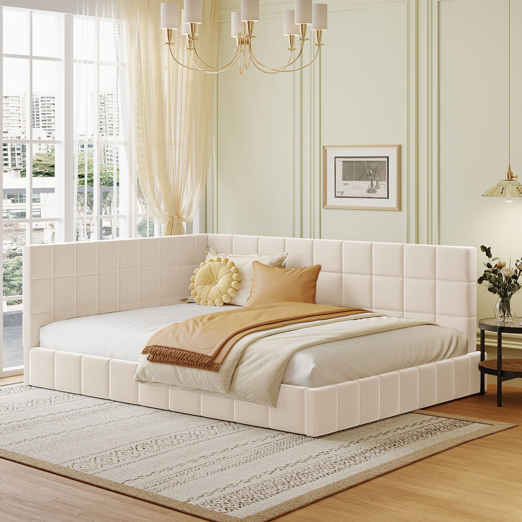 REDOM Polsterbett Schlafsofa Multifunktionsbett, Funktionsbett Stauraumbett günstig online kaufen