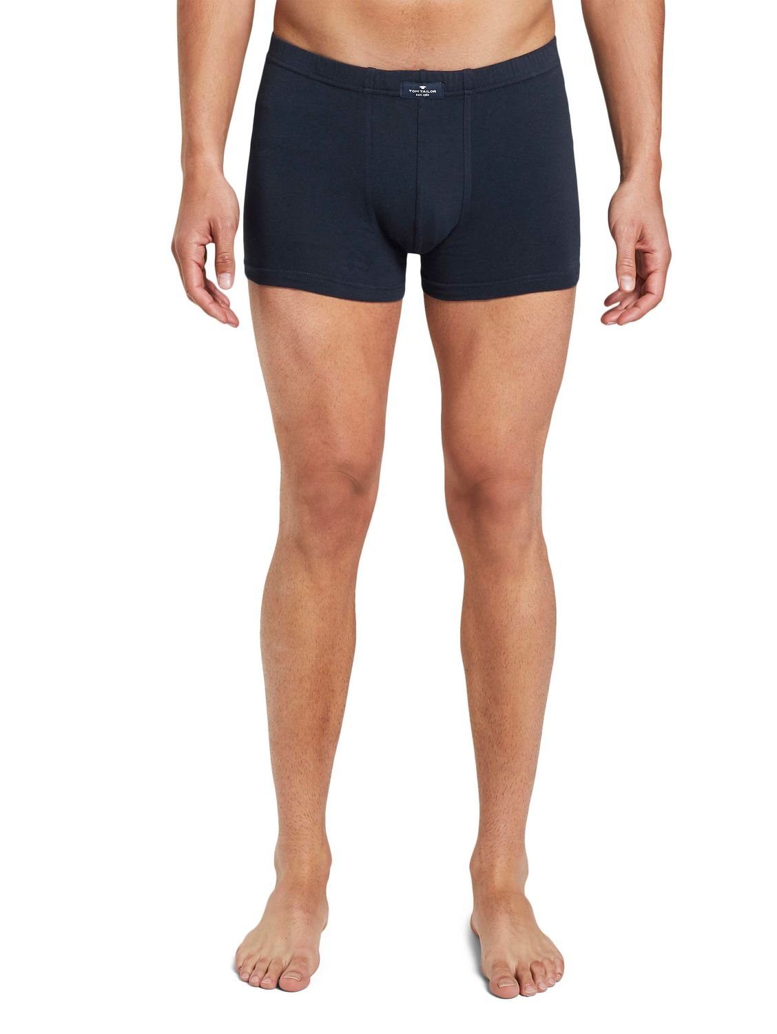 TOM TAILOR Boxershorts hautfreundlich, navy 4 x 4 natürlich, einer Stück in weich, (4-St) Dose