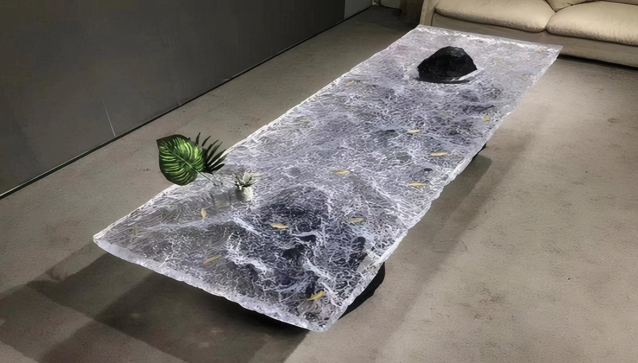 JVmoebel Esstisch Transparenter Designer Esstisch aus hochwertigem Harz (Packung, Tisch), Made in Europa