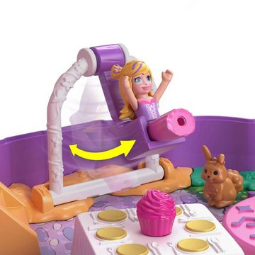 Polly Pocket Spielwelt Süße Träume Cupcake Schatulle, mit 2 Puppen und Zubehör