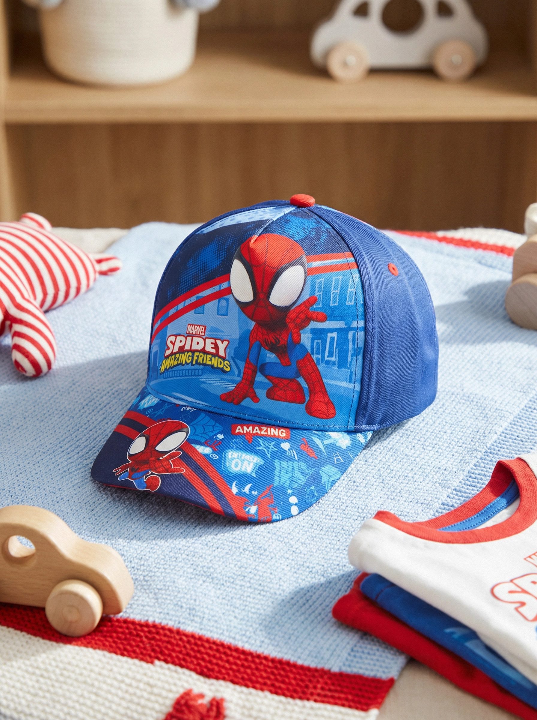 MARVEL Baseball Cap Marvel Spiderman Spidey Kinder Basecap Baseball Kappe Mütze Gr. 53