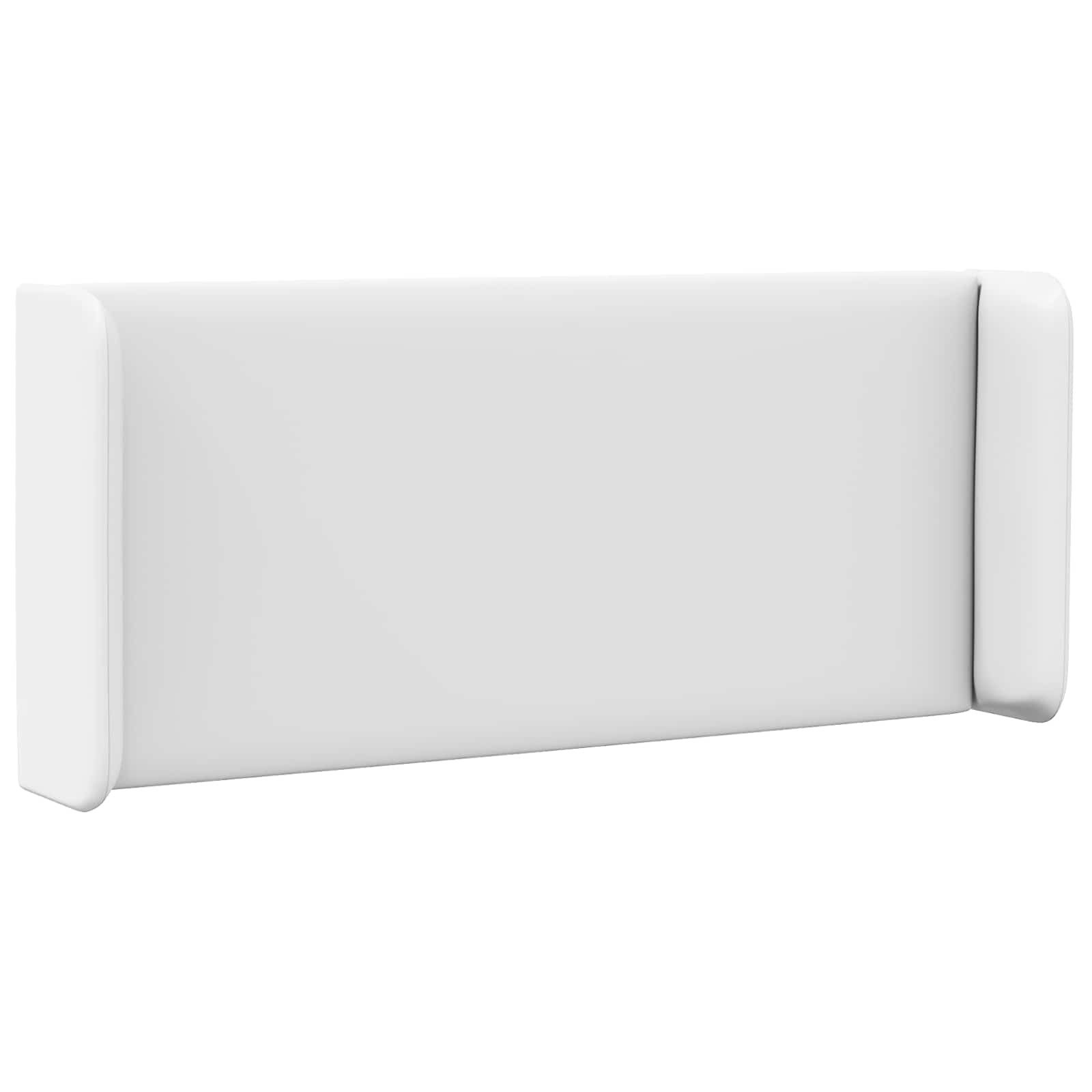 vidaXL Betthimmel Kopfteil Ohr Weiß PVC (1-tlg)