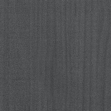 vidaXL Nachttisch Nachttisch Grau 35,5x33,5x41,5 cm Massivholz Kiefer (1-St)