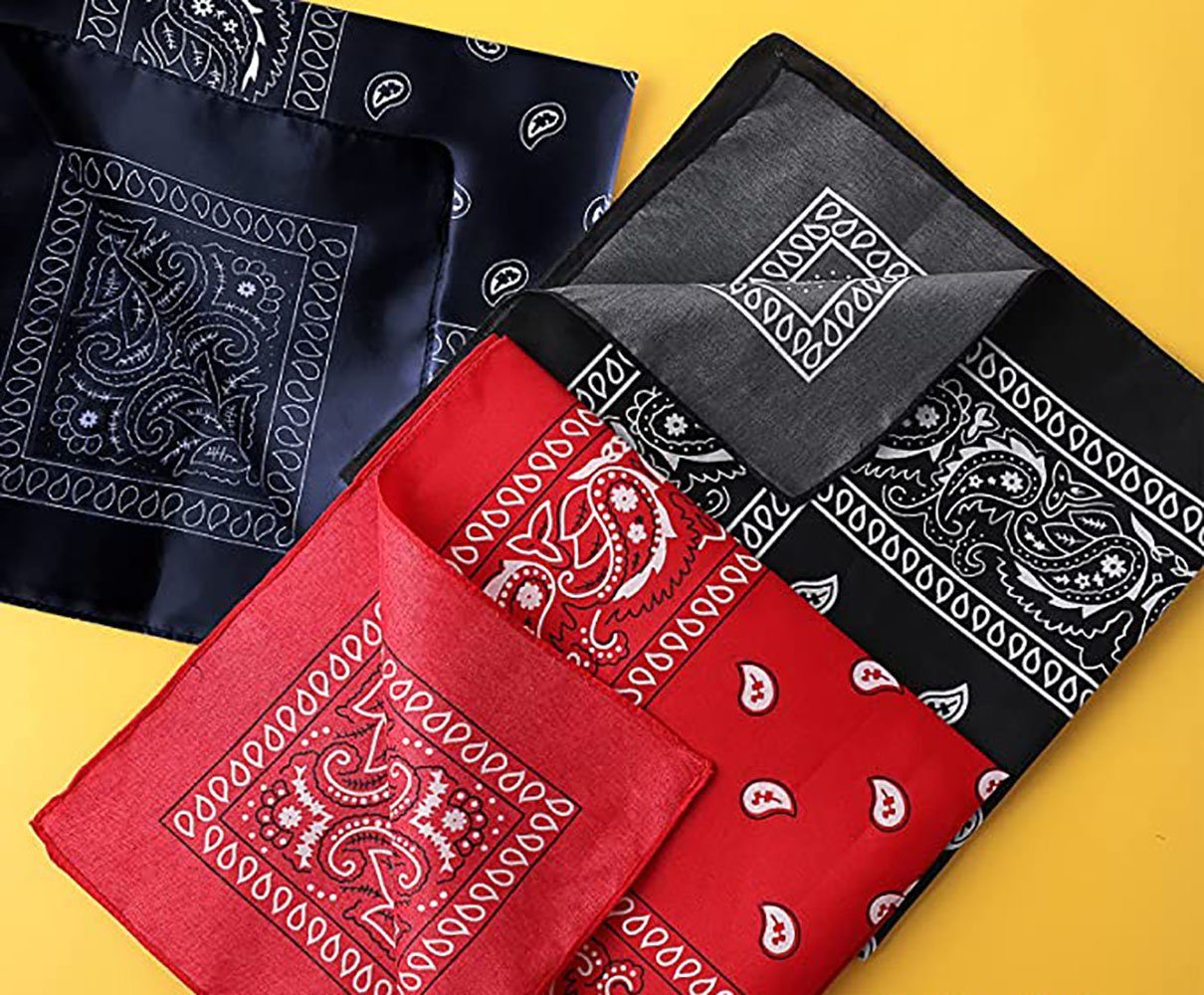 Stück Bandana Bandanas Paisley zggzerg Unisex 3 zggzerg