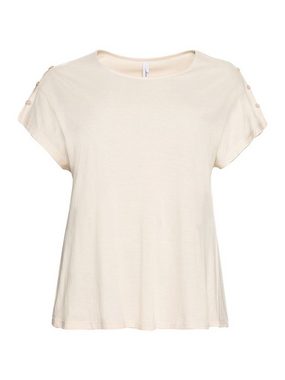 Sheego T-Shirt Große Größen mit offener Schulterpartie, in leichter A-Linie