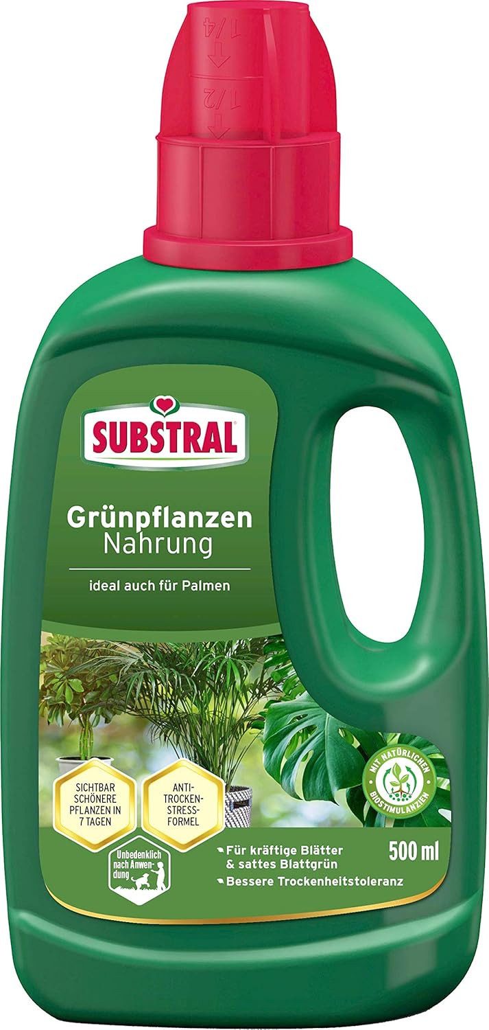 Pflanzenstärkungsmittel Substral Grünpflanzen Nahrung, Qualitäts-Flüssigdünger 500 ml