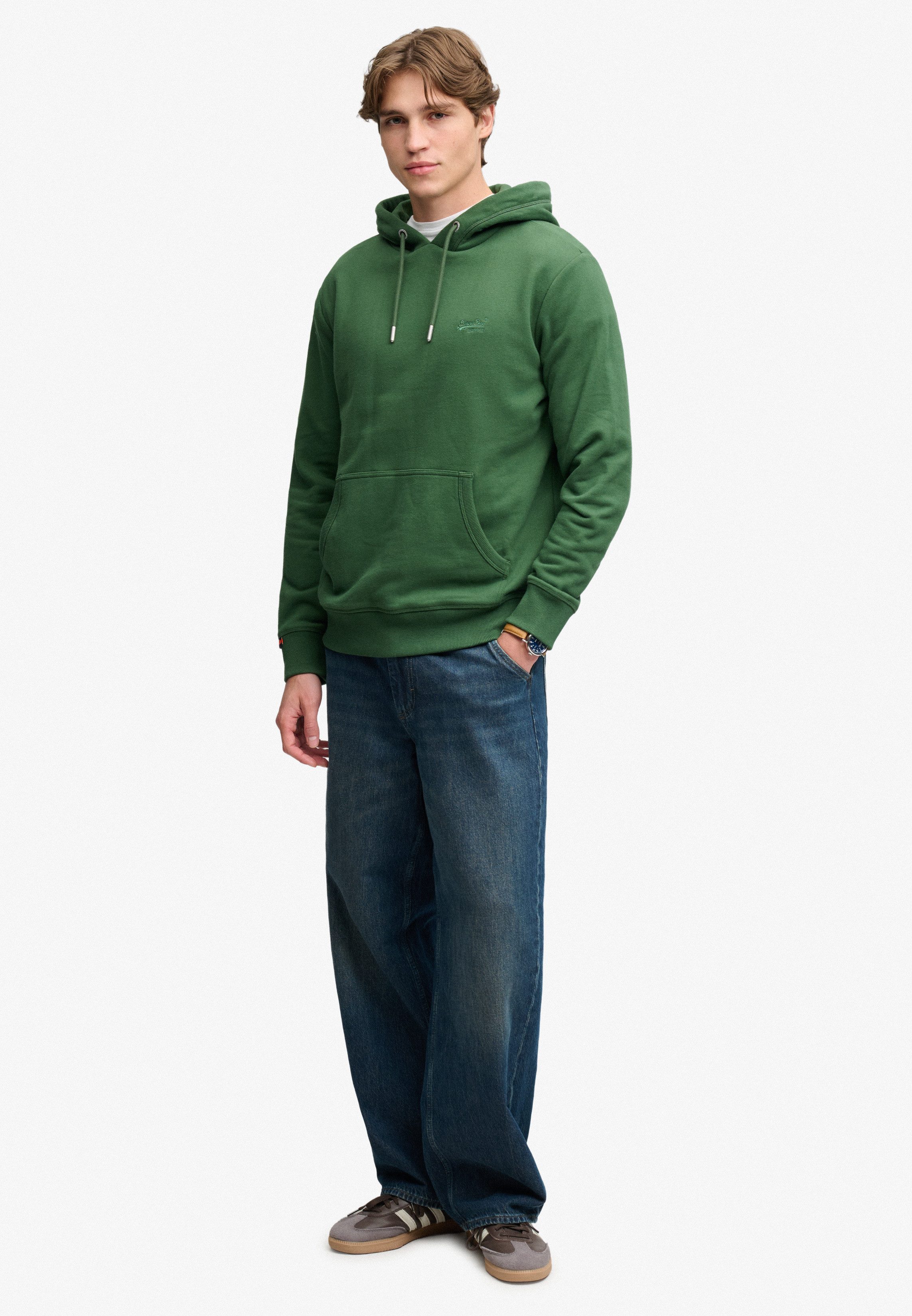 Superdry Kapuzensweatshirt Essential Logo Hoodie Hb Baumwollmischung, loose fit – Bild 5 von 5