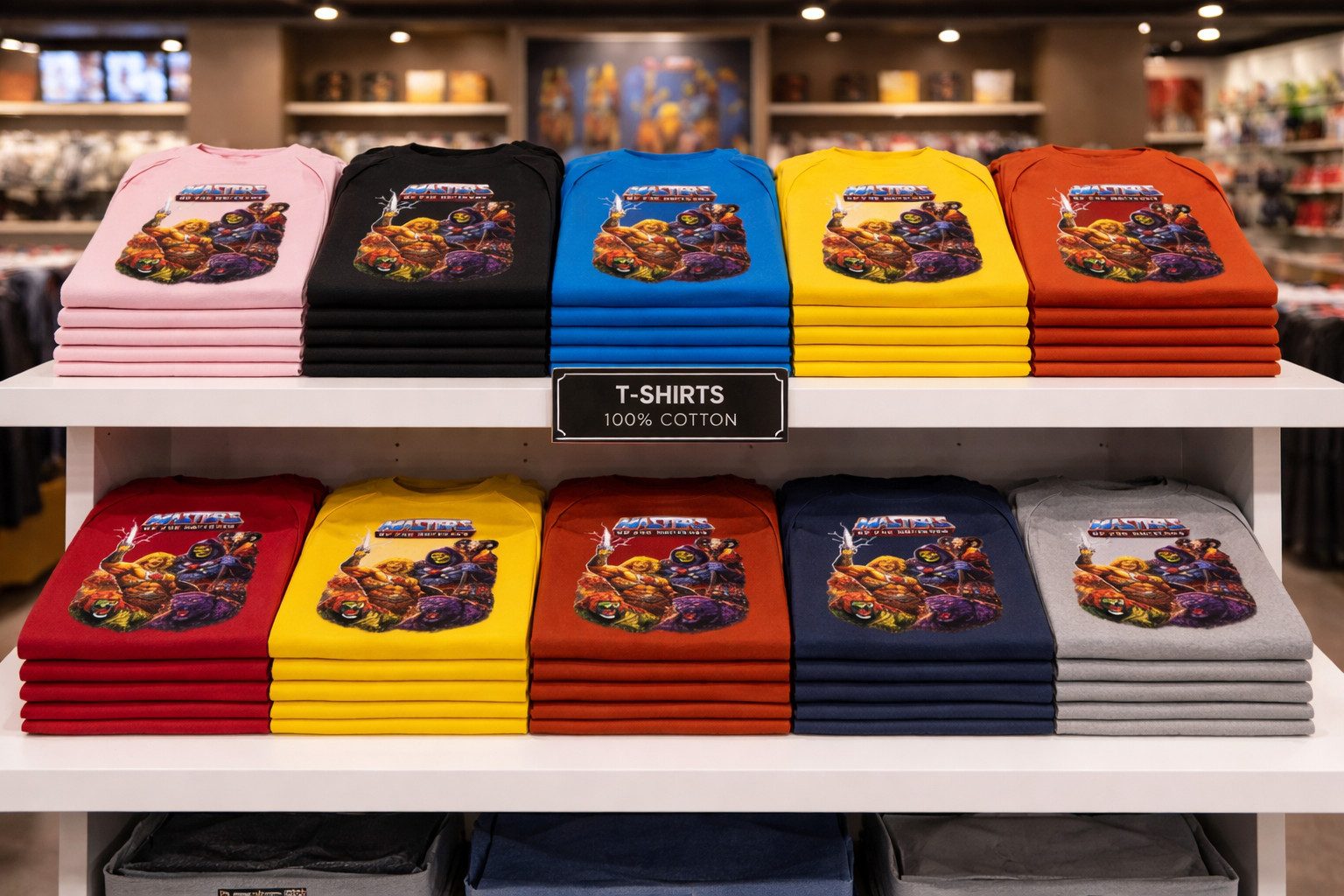 Blondie & Brownie T-Shirt Kinder T Shirt He Man MOTU Retro 80s Krieger Totenschädel Motiv (Einzelartikel) Eternia Retro Krieger Kinder Shirt Edition